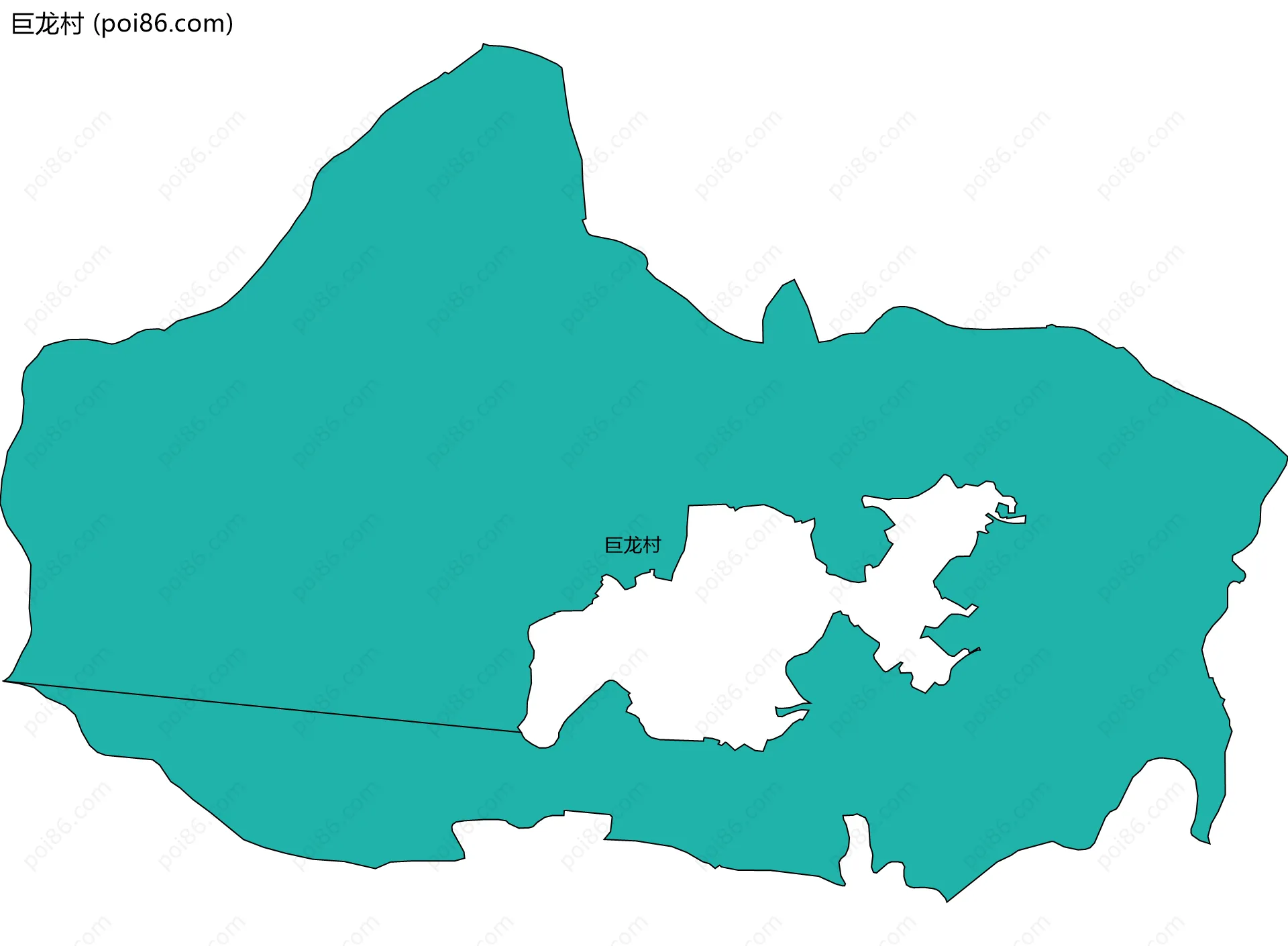 巨龙村边界地图