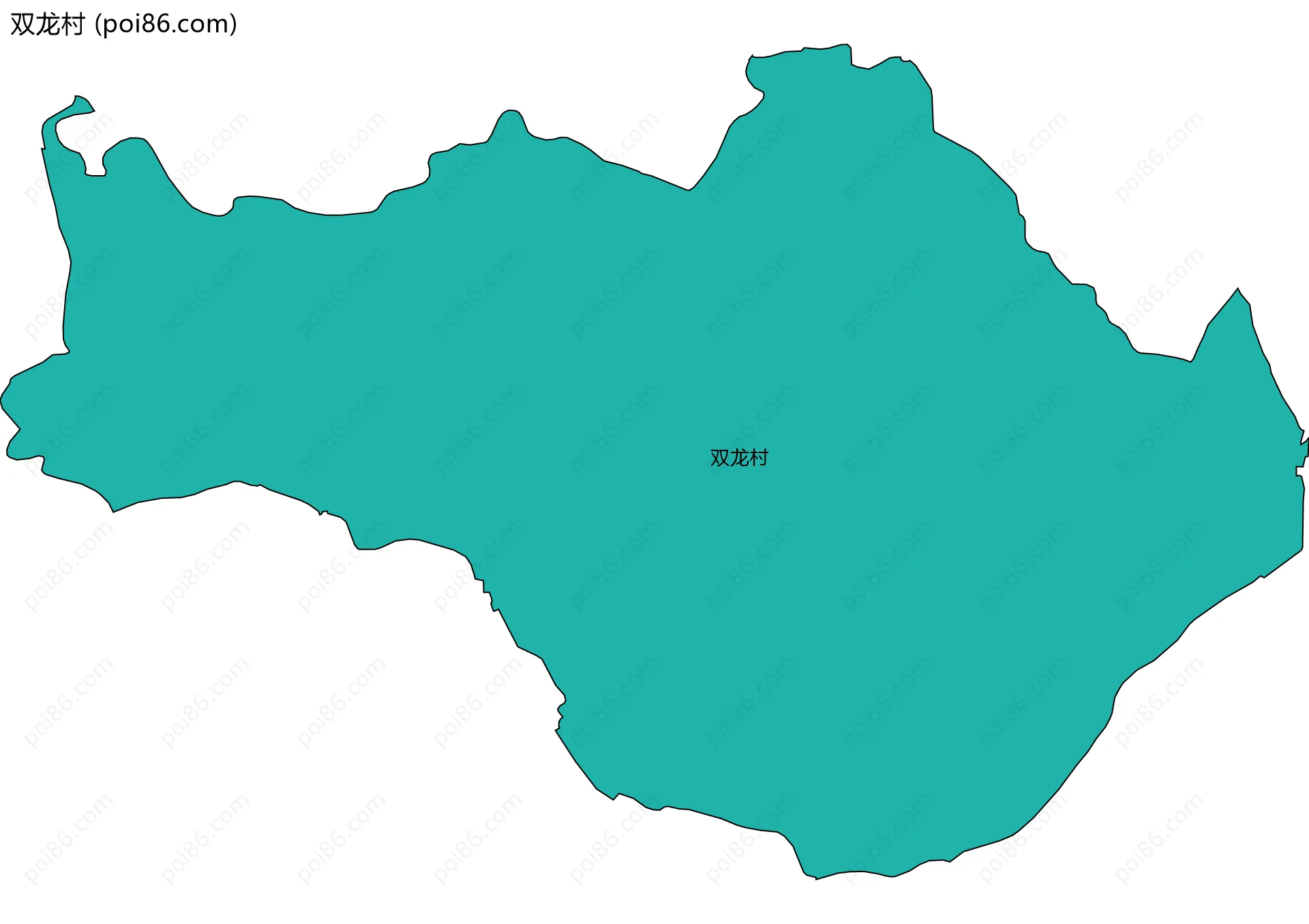双龙村边界地图