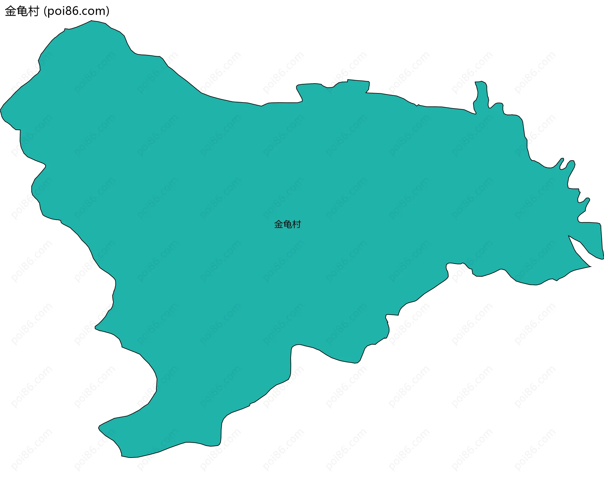 金龟村边界地图