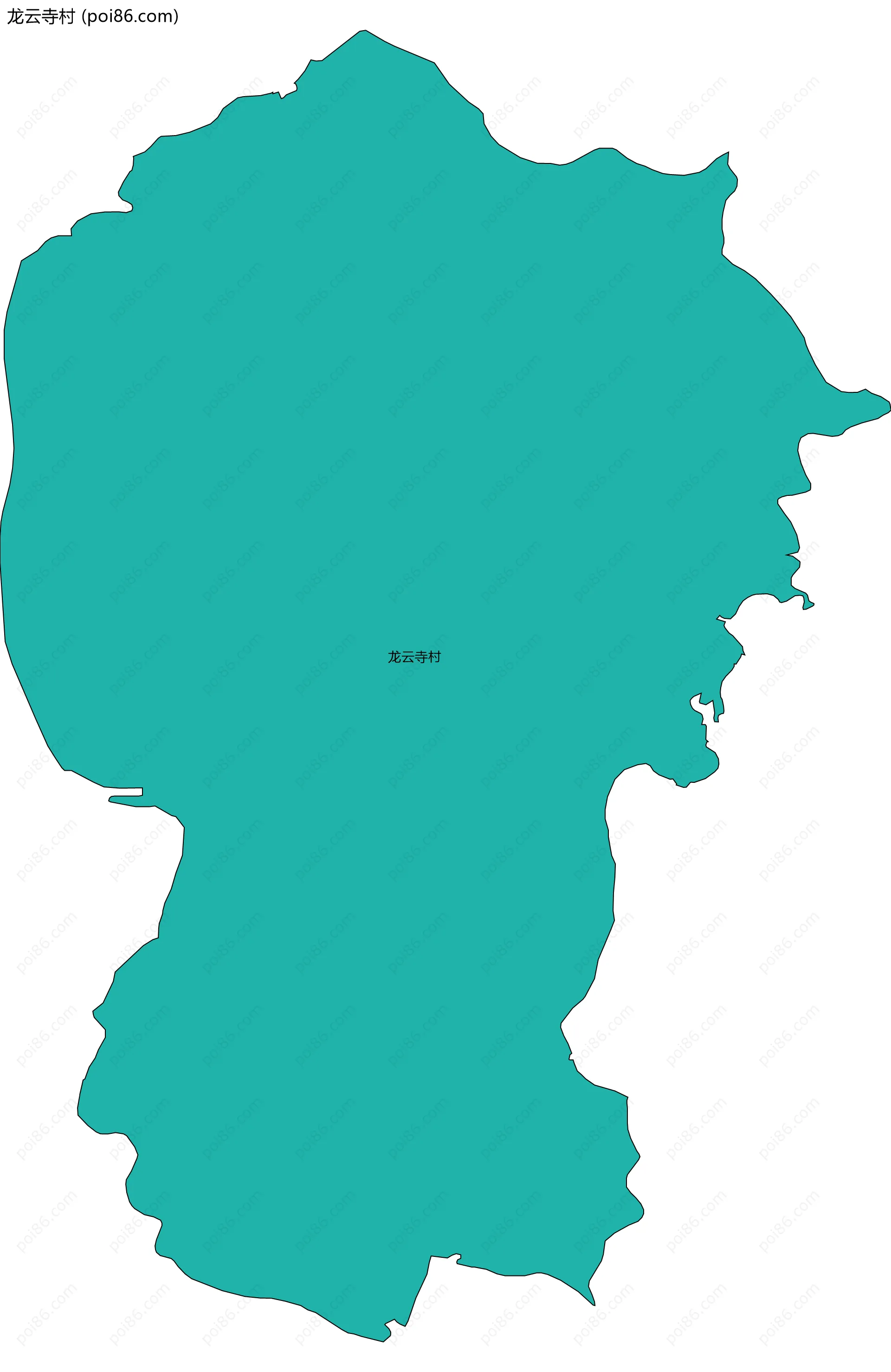 龙云寺村边界地图