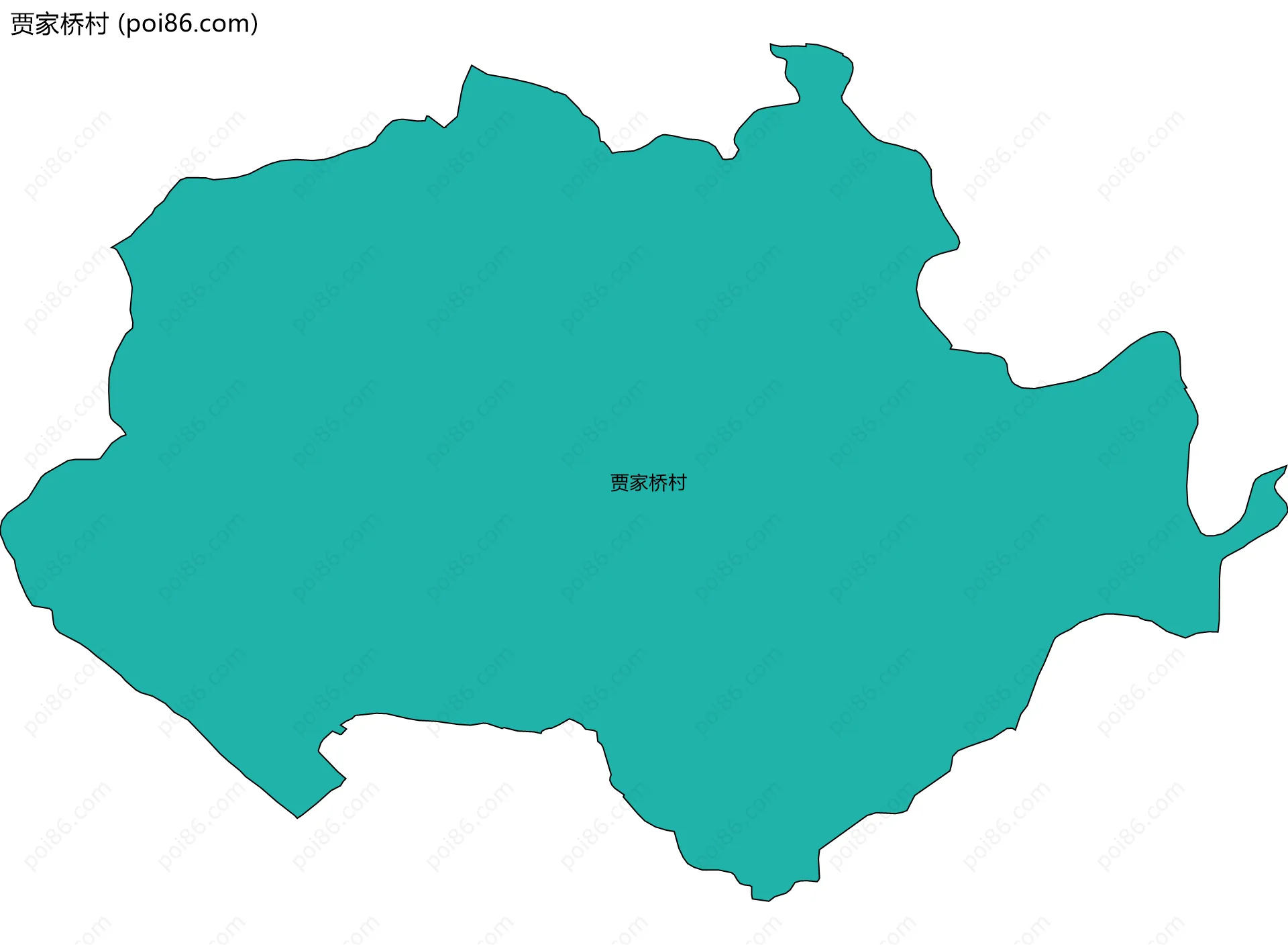 贾家桥村边界地图