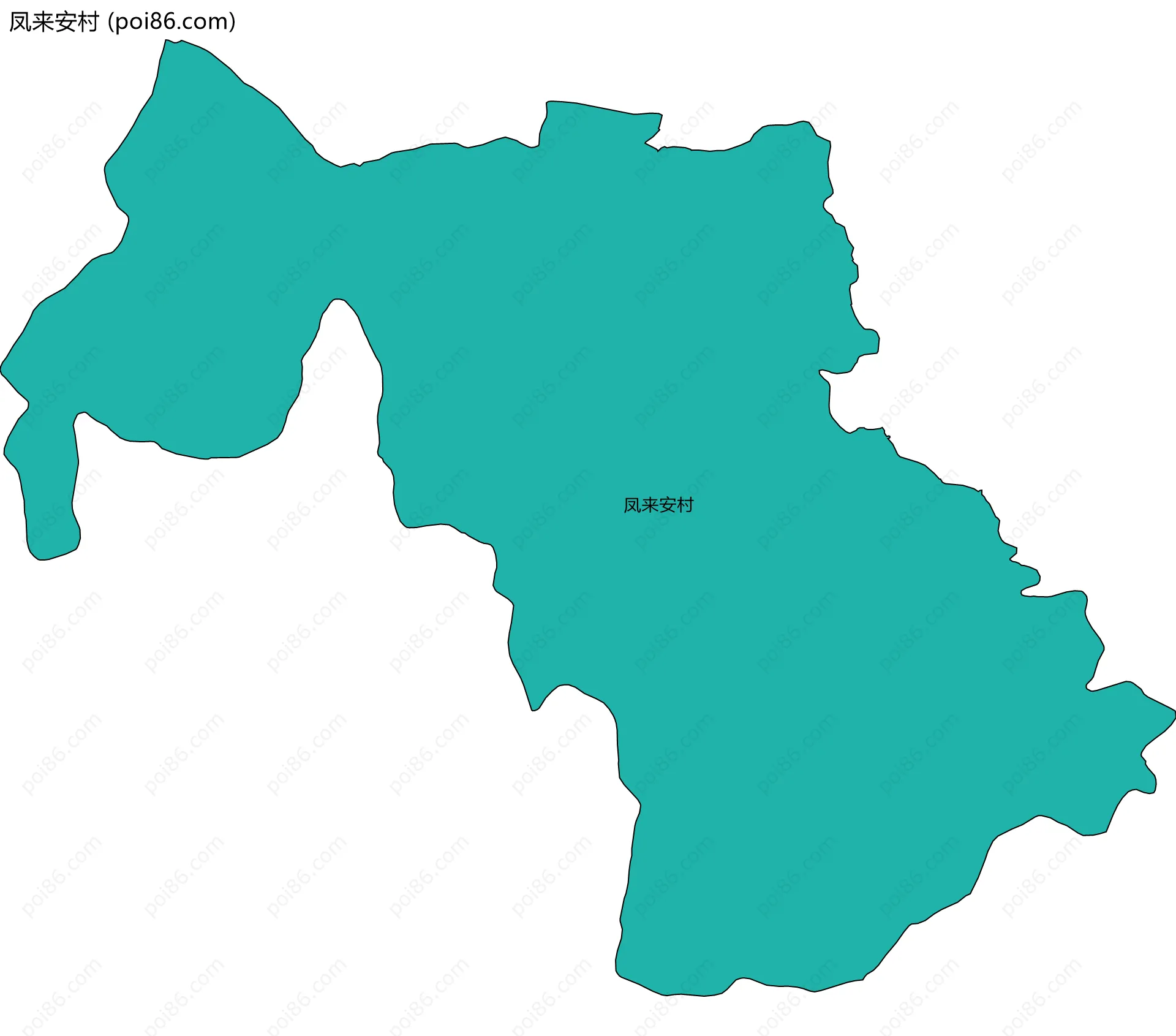 凤来安村边界地图