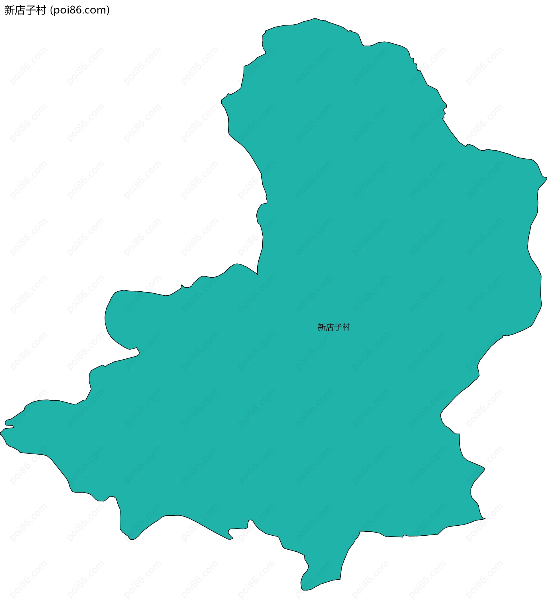 新店子村边界地图