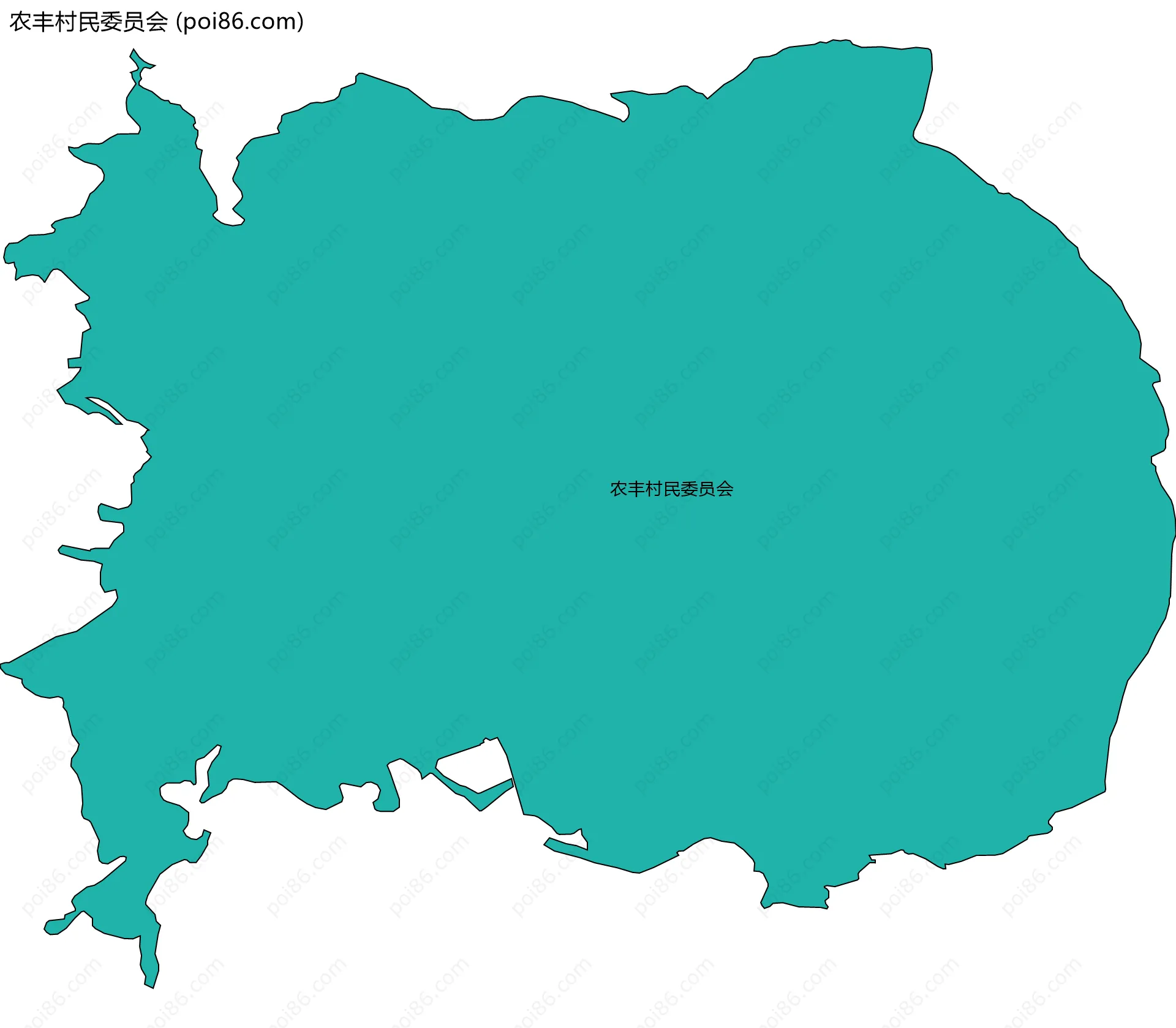 农丰村民委员会边界地图