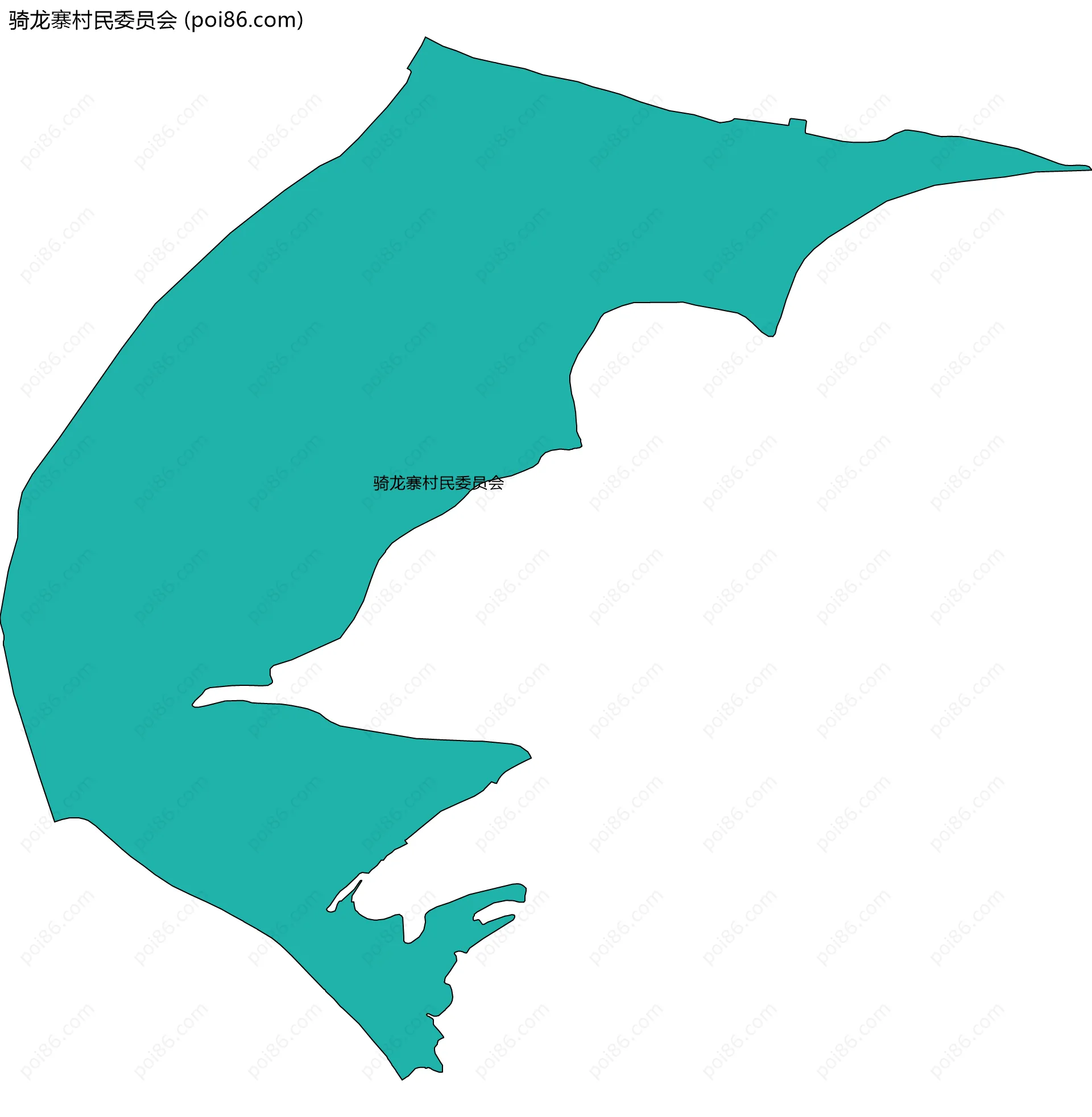 骑龙寨村民委员会边界地图