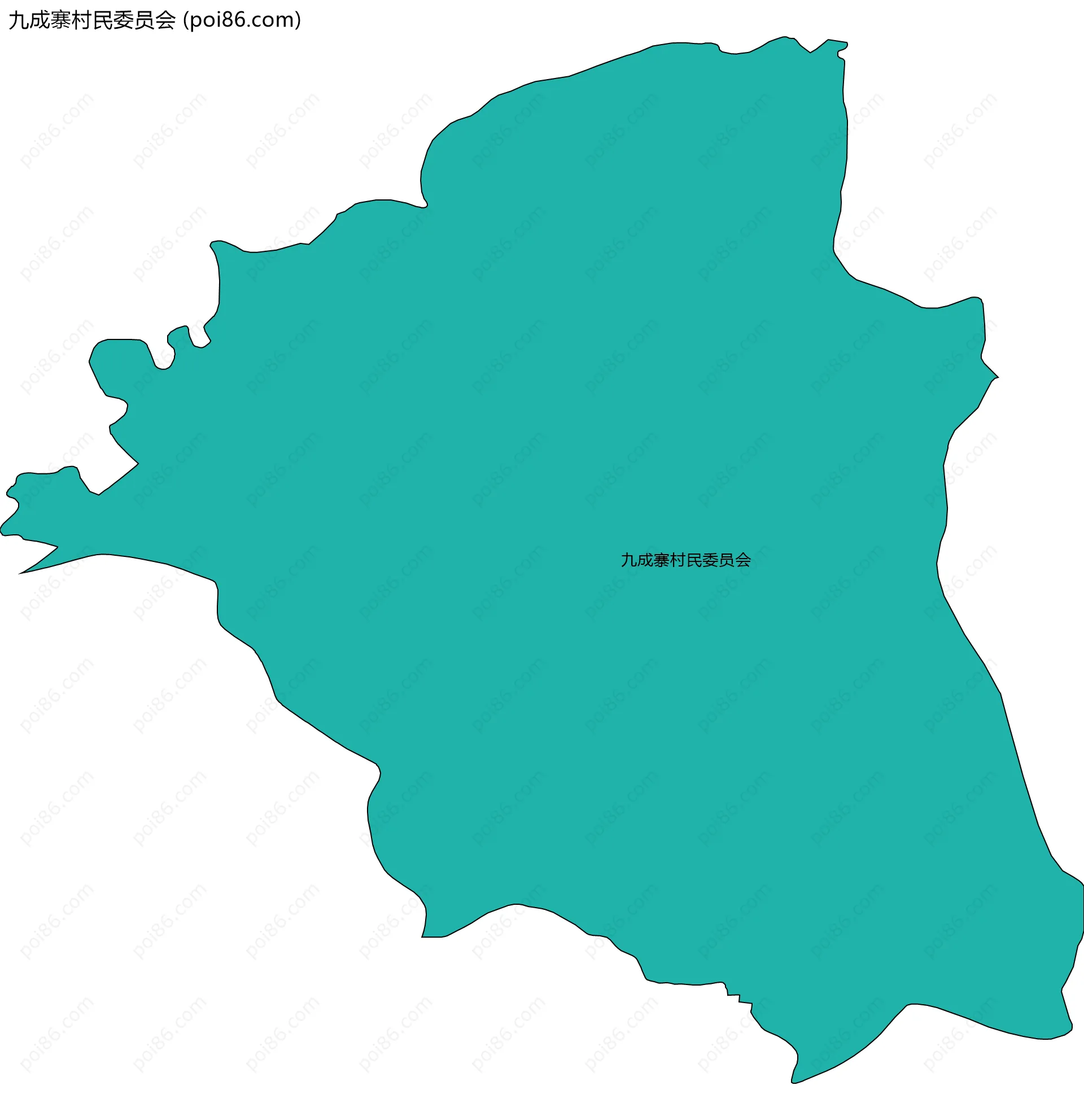 九成寨村民委员会边界地图
