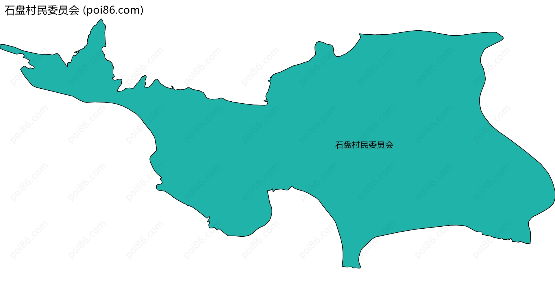 石盘村民委员会边界地图