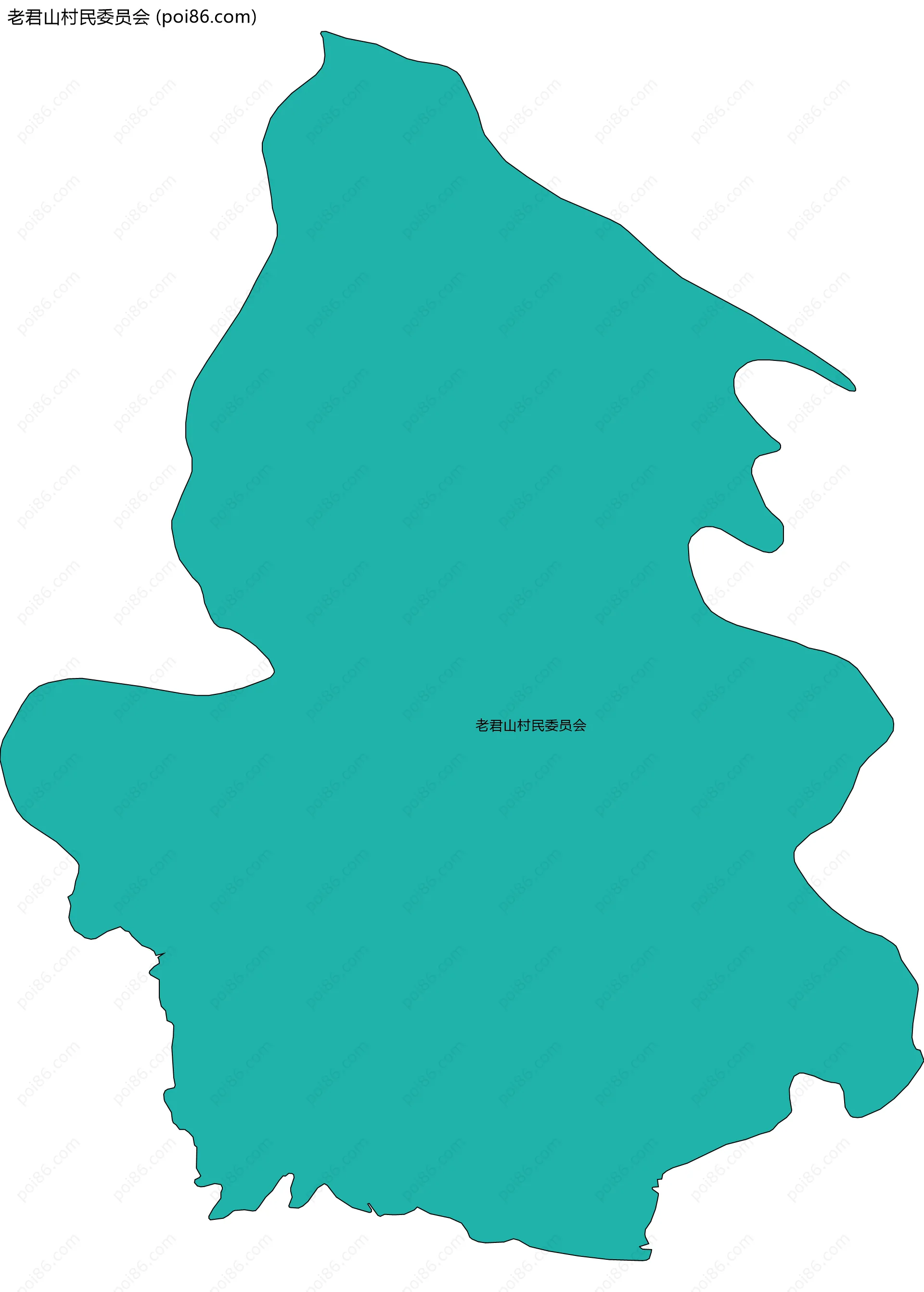 老君山村民委员会边界地图