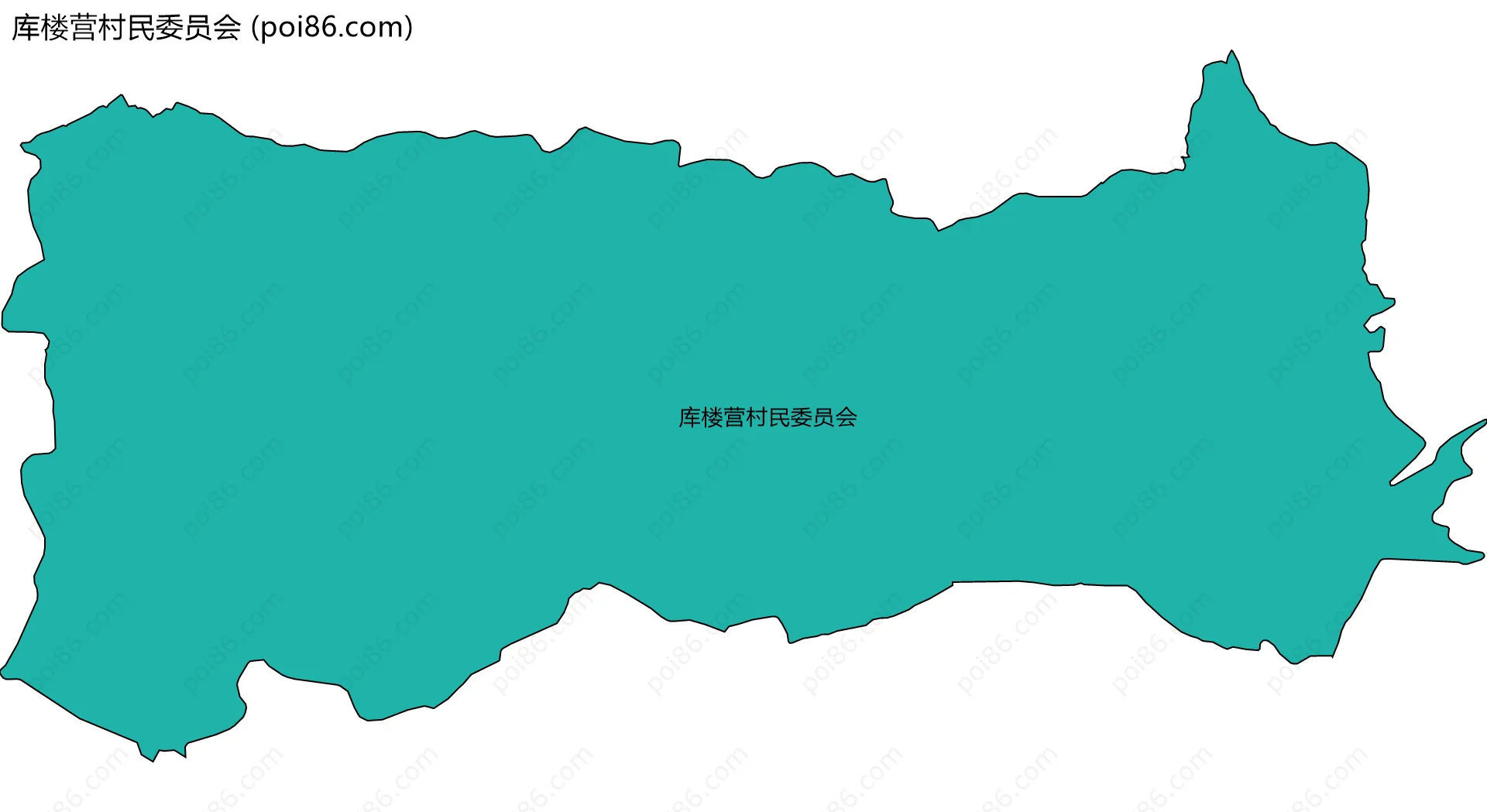 库楼营村民委员会边界地图
