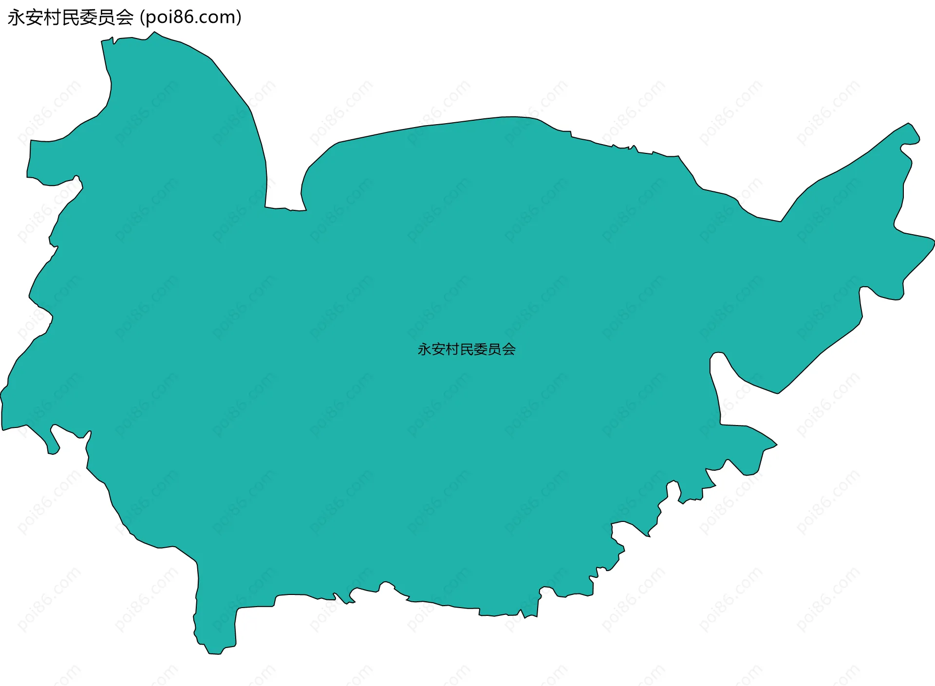 永安村民委员会边界地图
