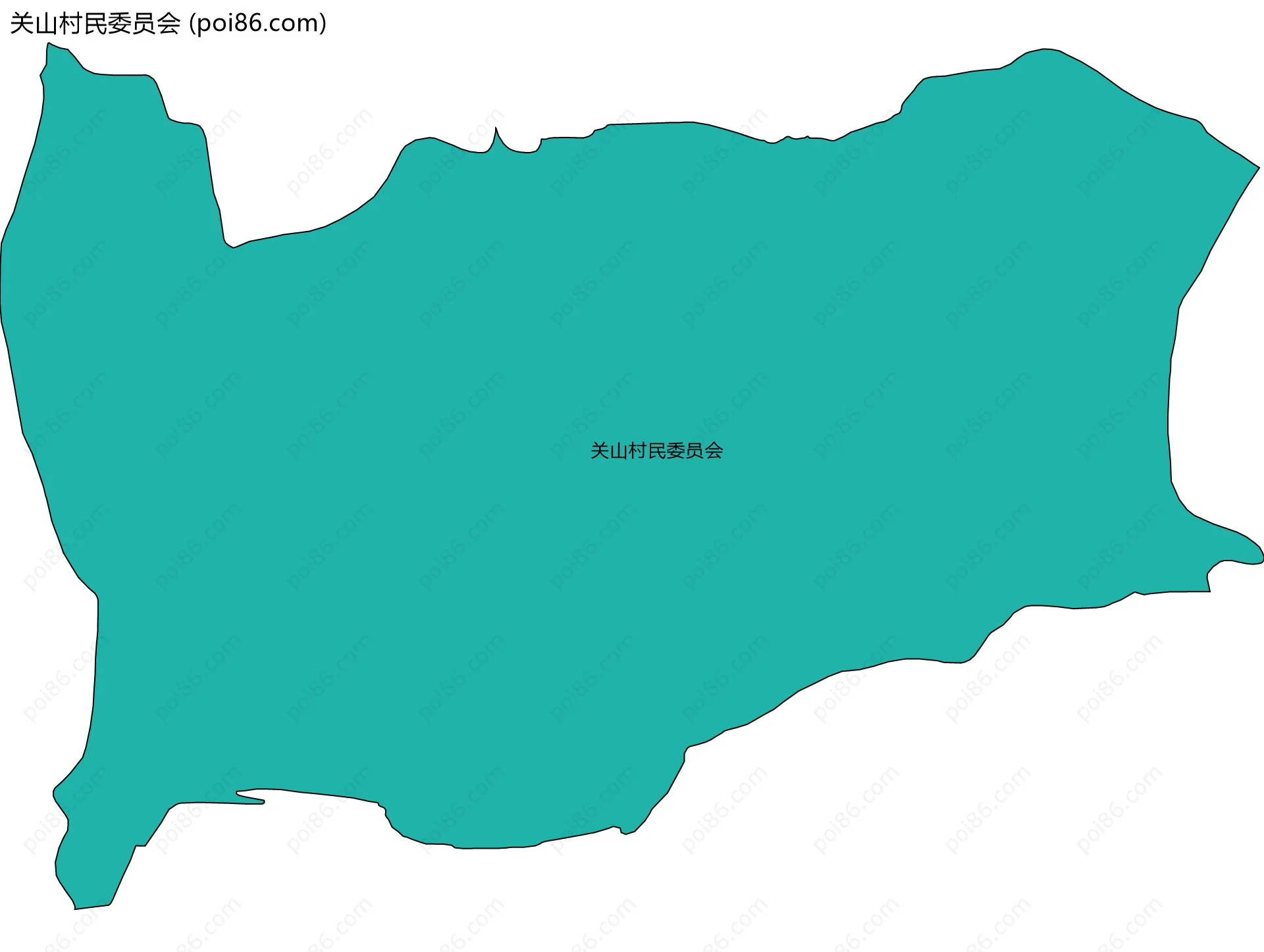 关山村民委员会边界地图
