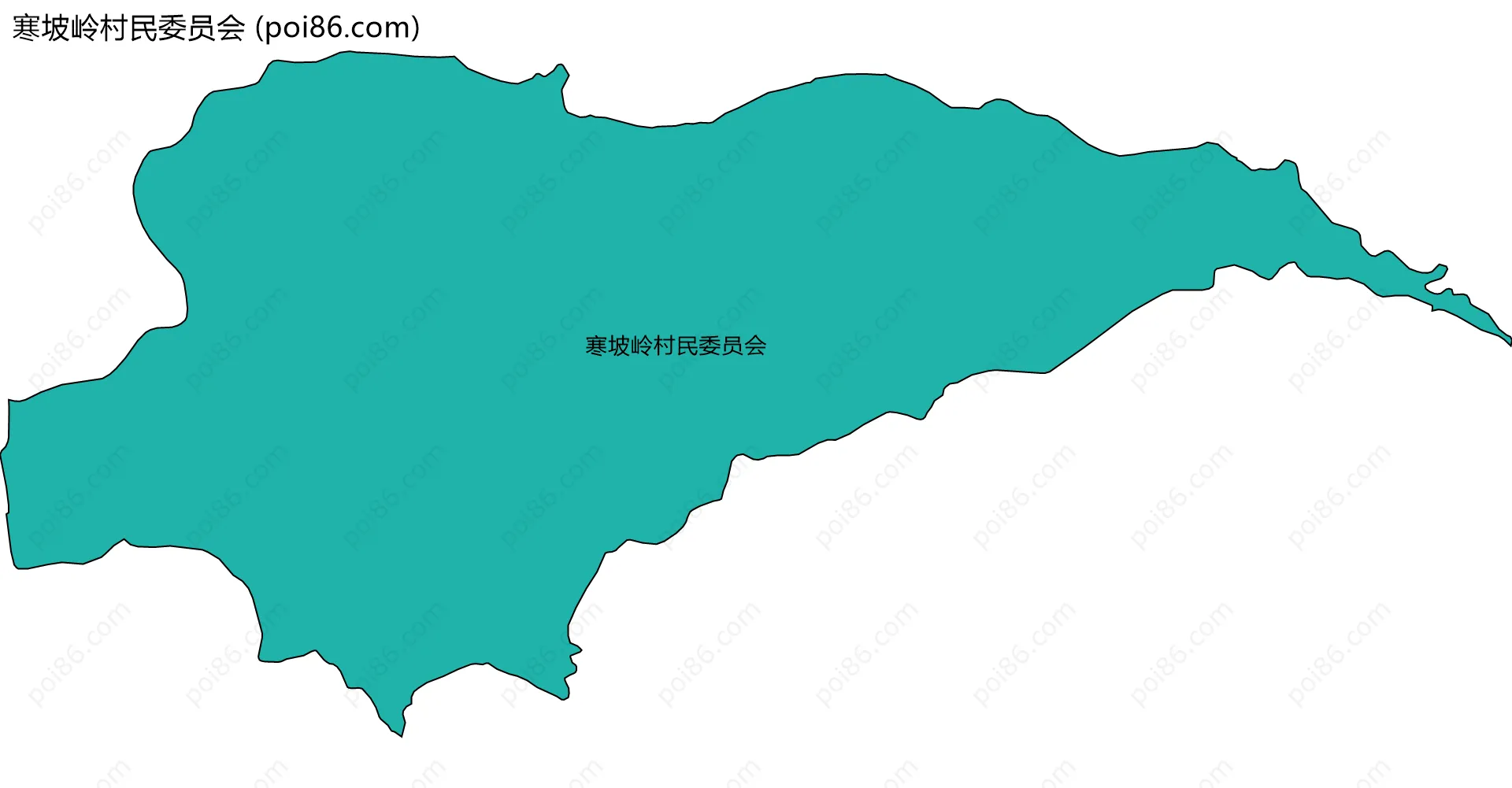 寒坡岭村民委员会边界地图