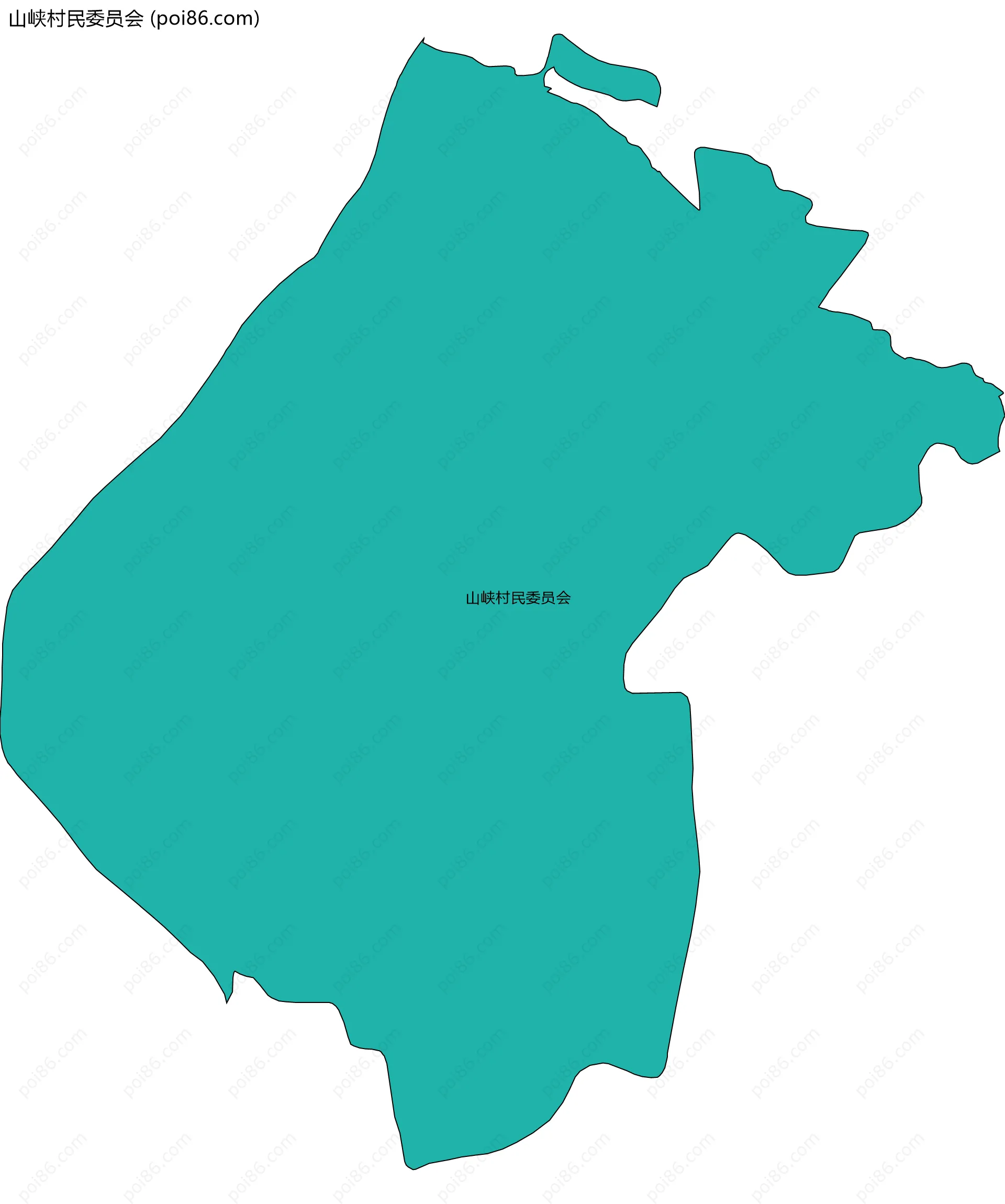 山峡村民委员会边界地图