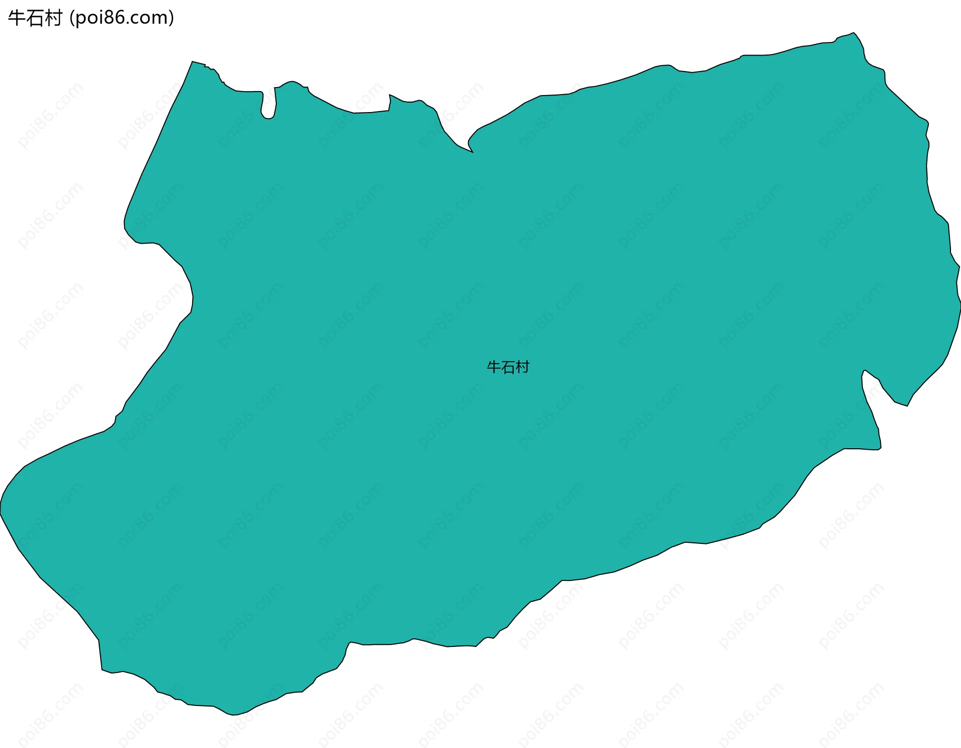 牛石村边界地图