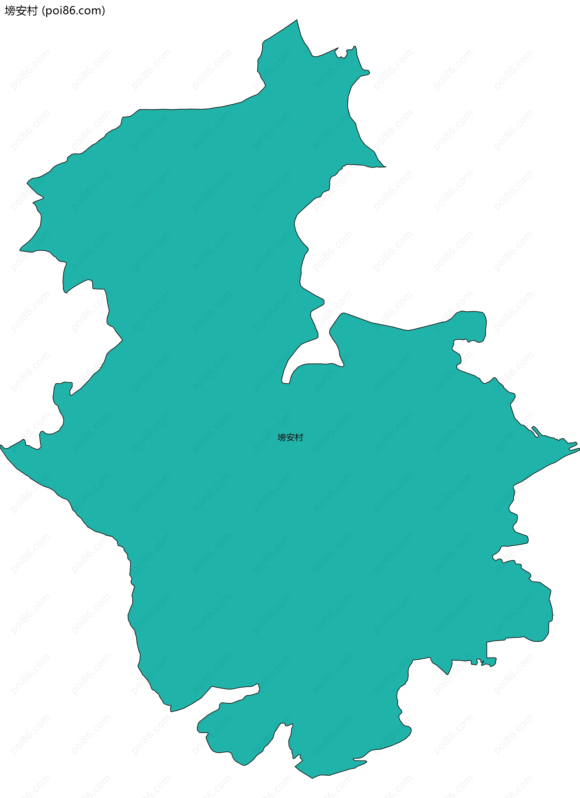 塝安村边界地图