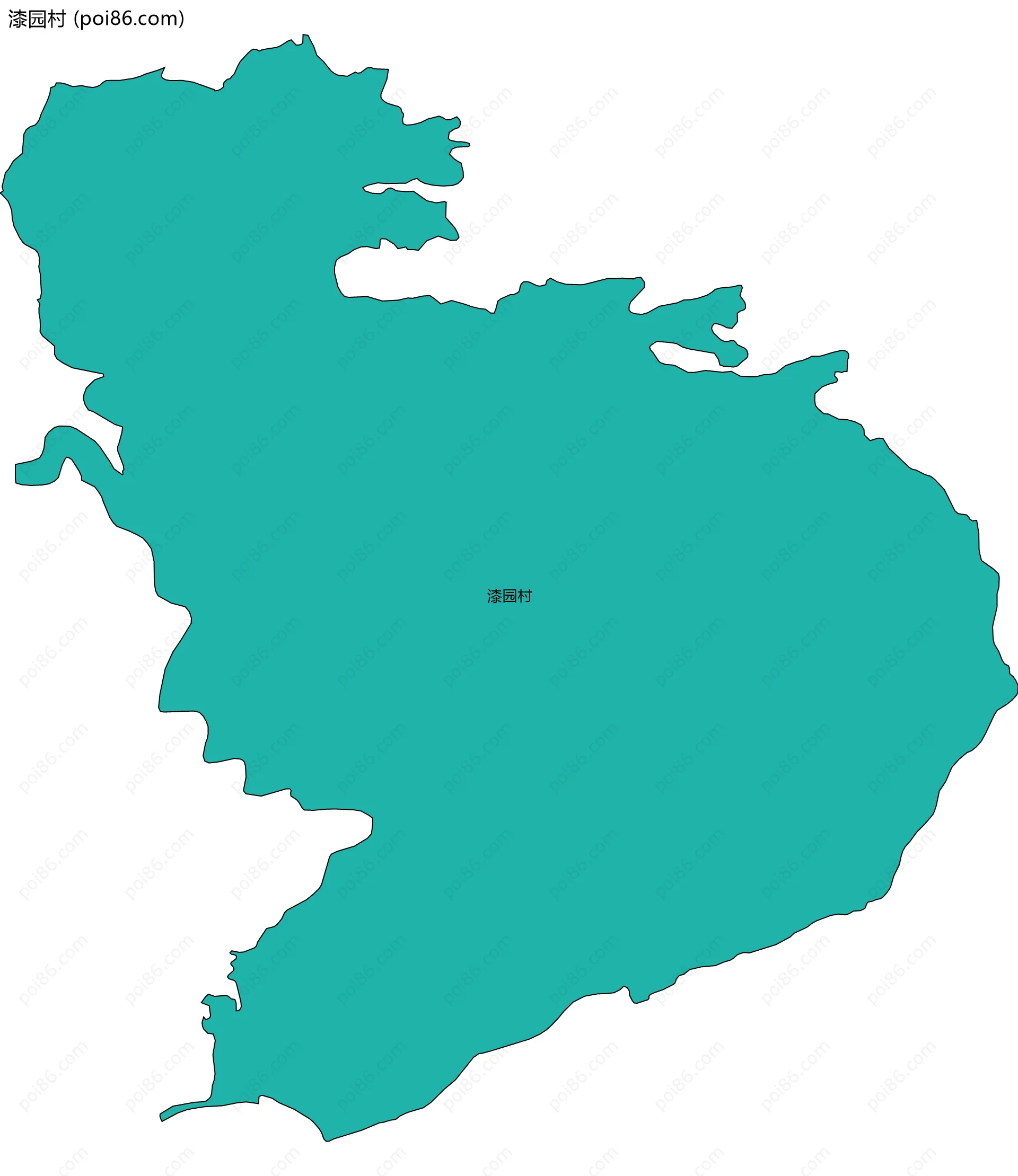 漆园村边界地图