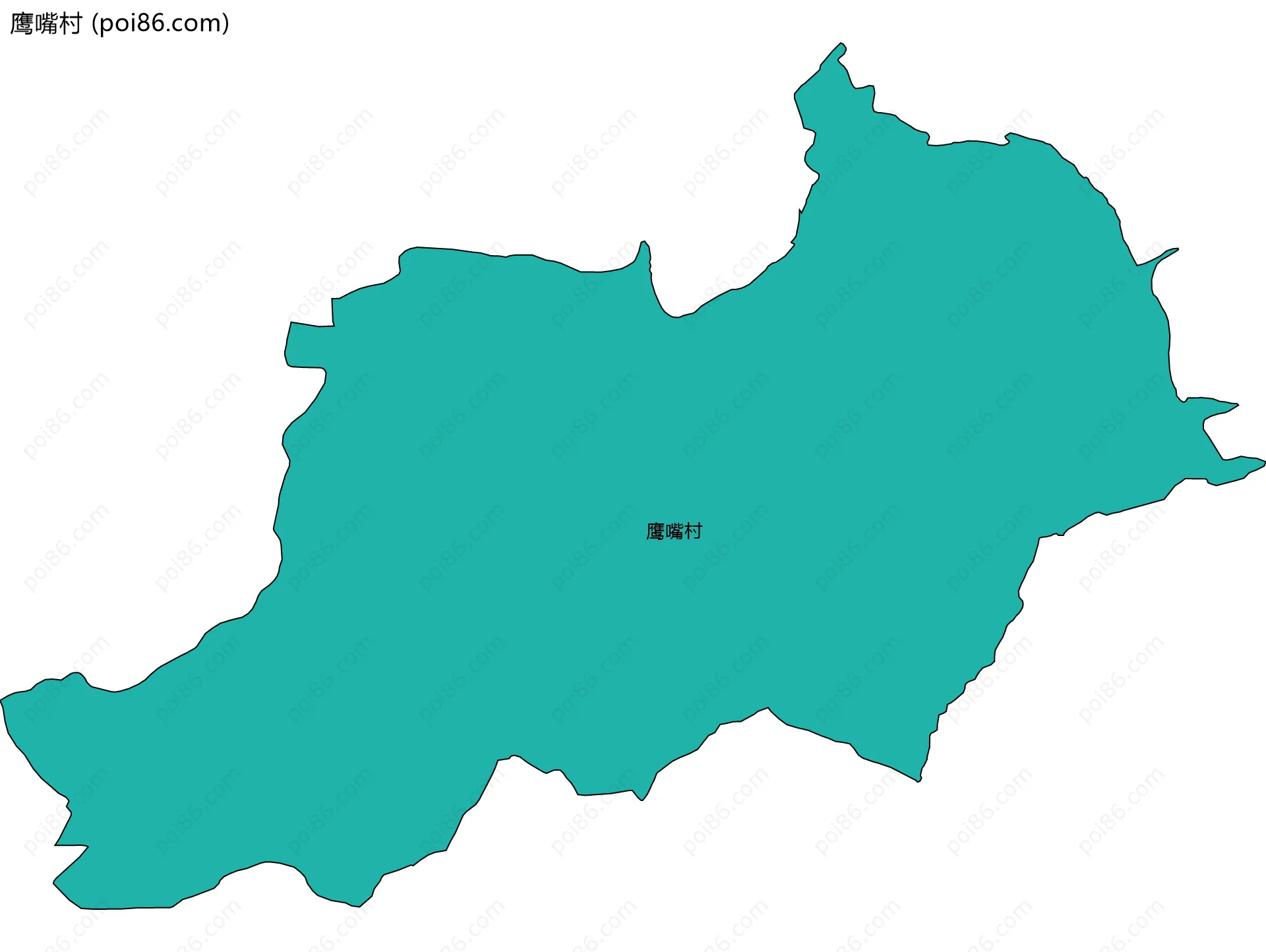 鹰嘴村边界地图