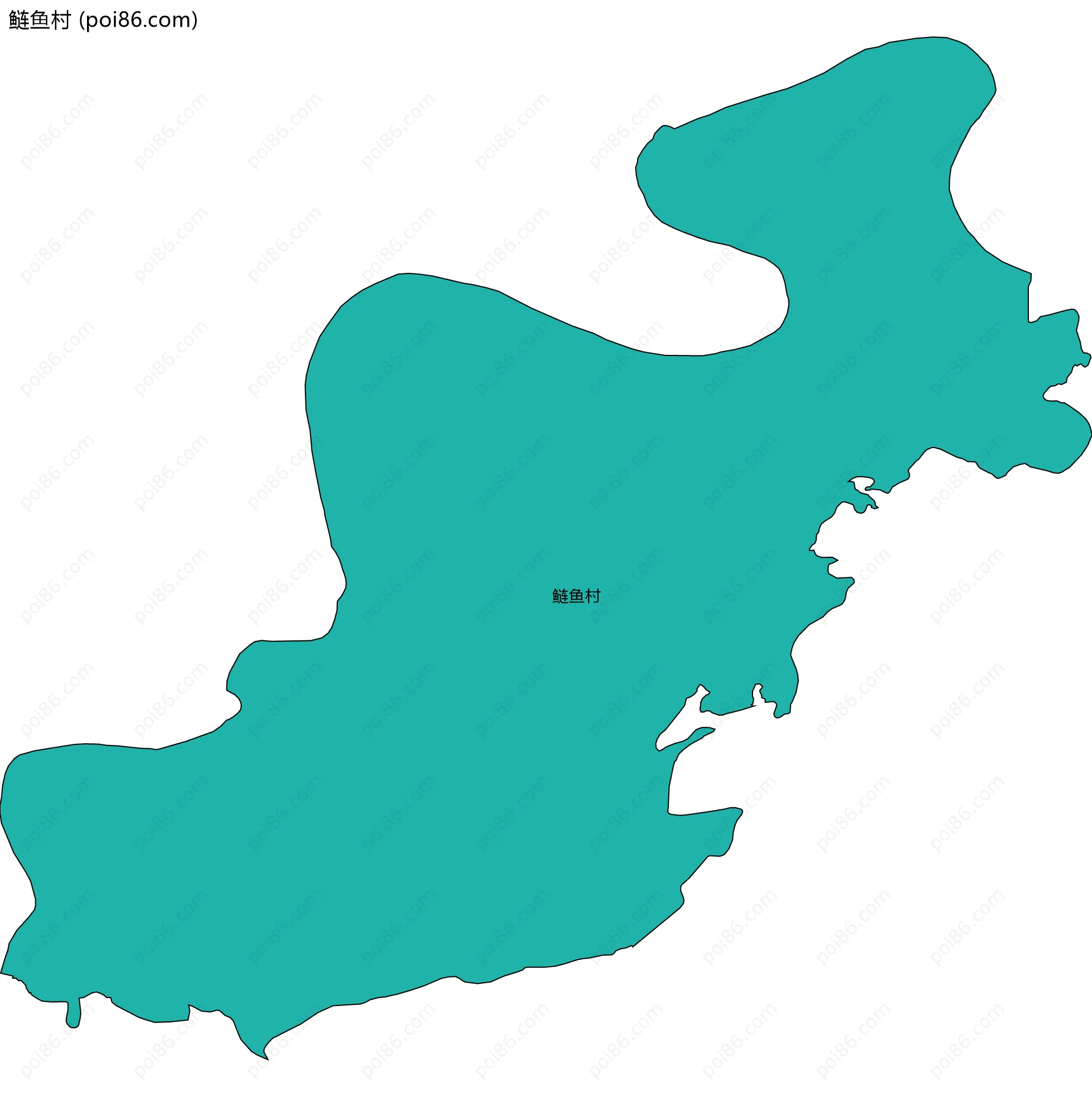 鲢鱼村边界地图