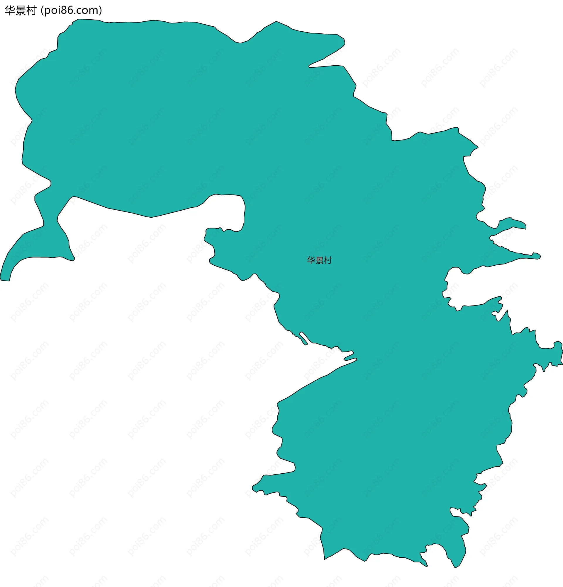 华景村边界地图