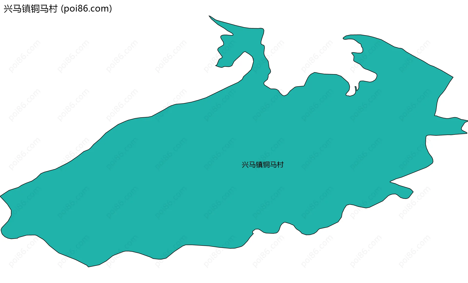 兴马镇铜马村边界地图