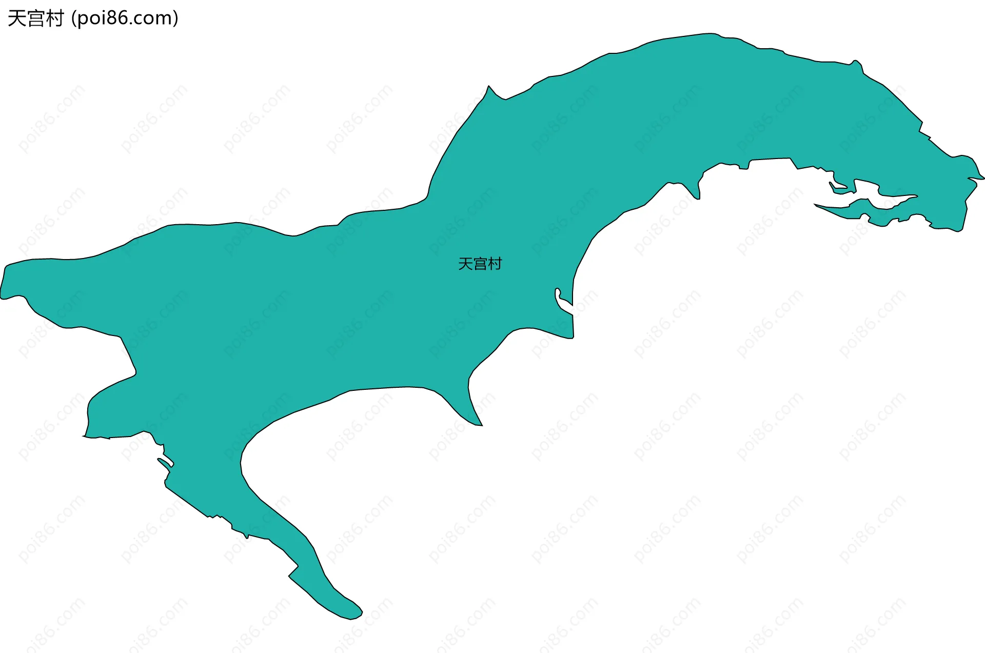 天宫村边界地图