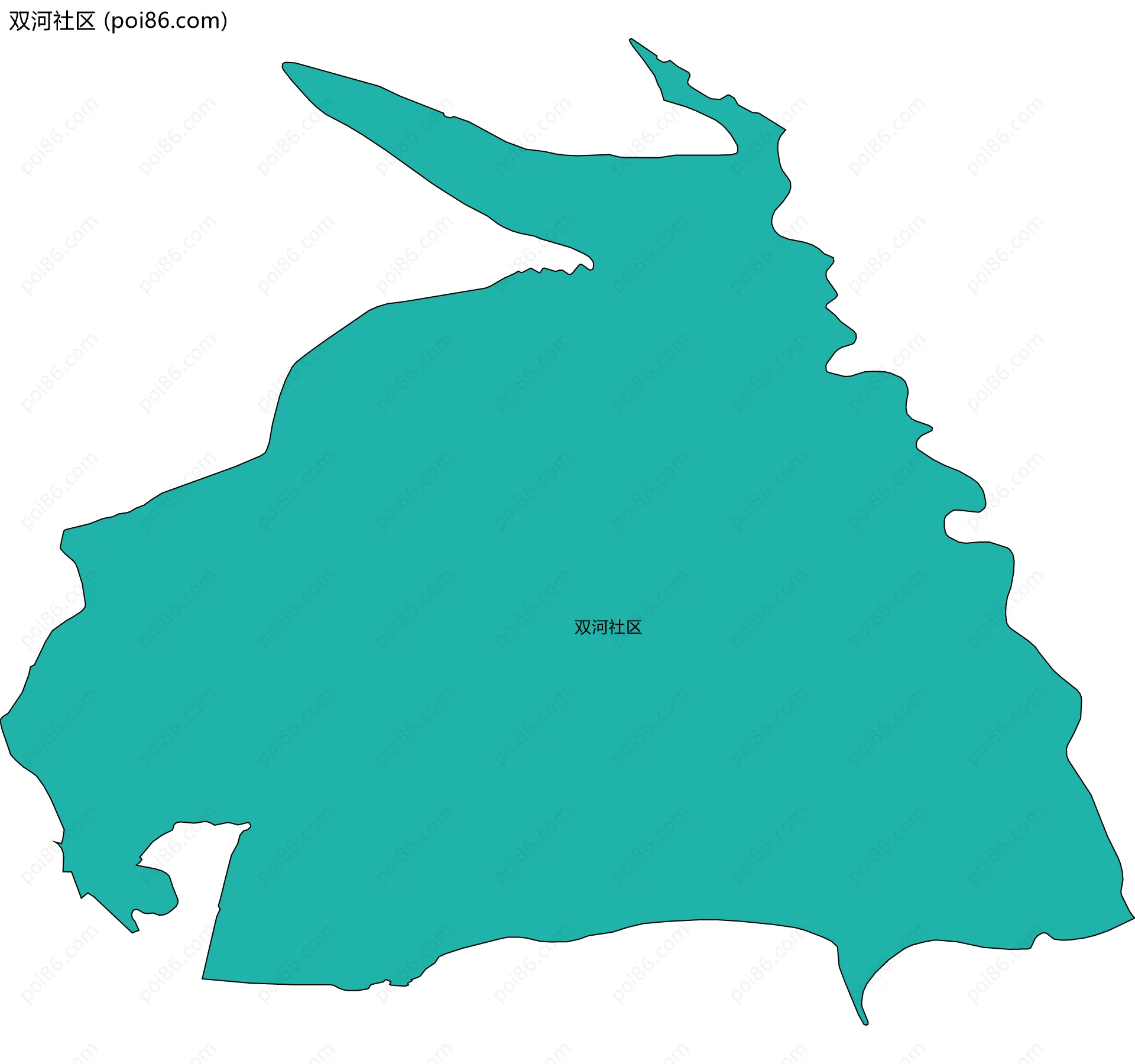 双河社区边界地图