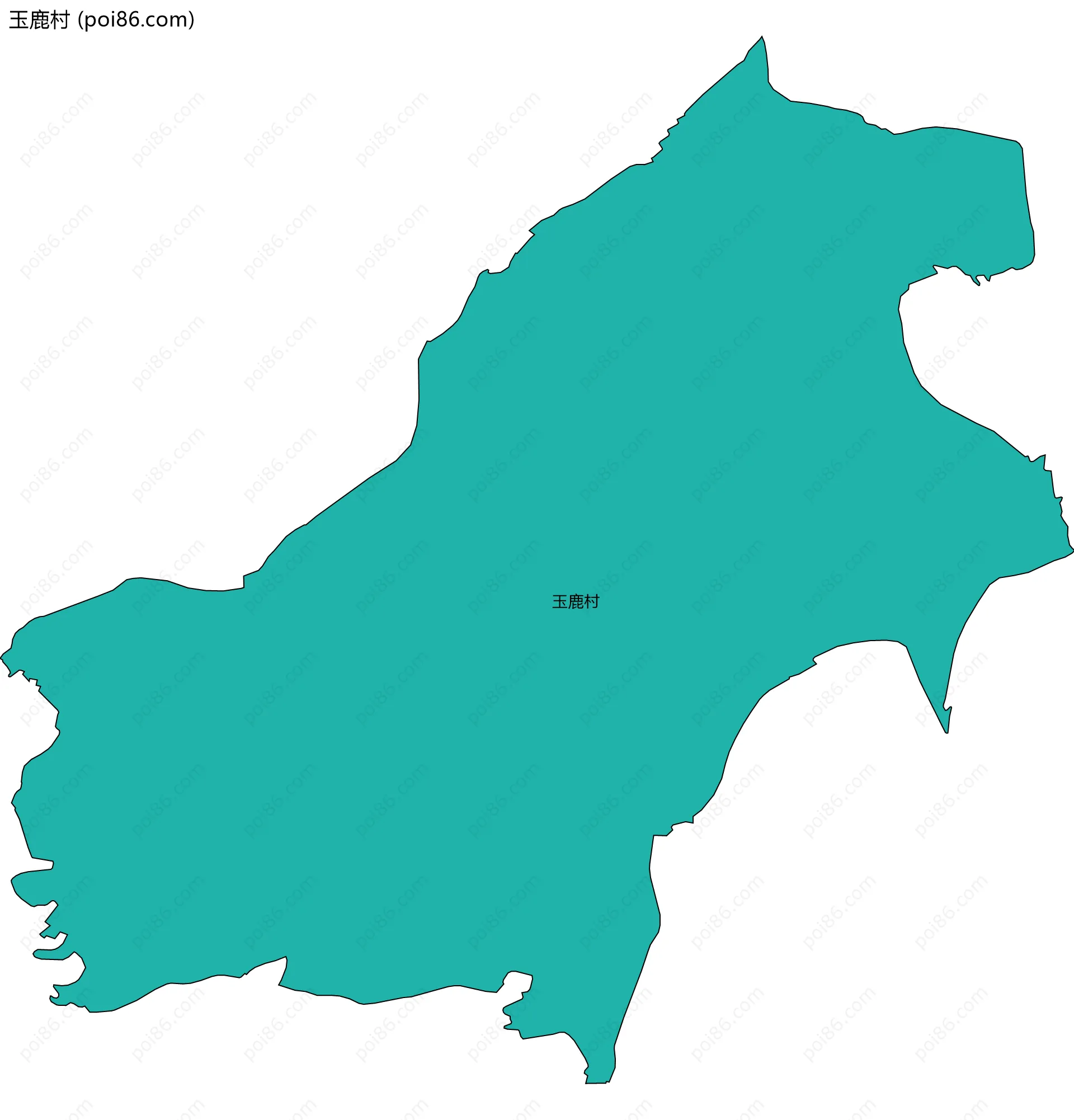 玉鹿村边界地图