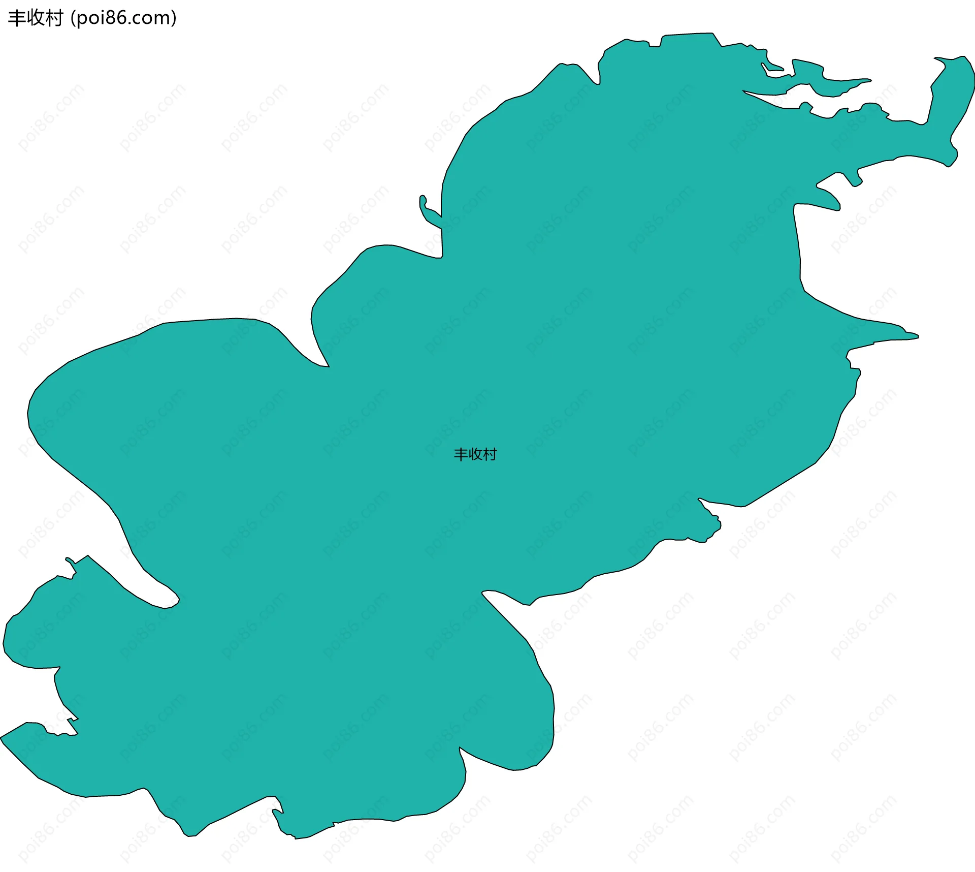 丰收村边界地图