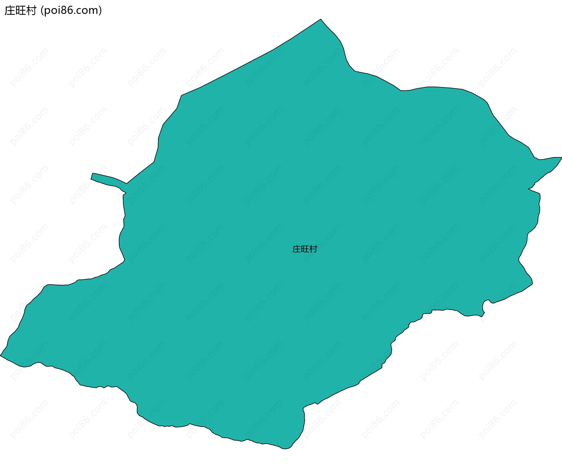 庄旺村边界地图