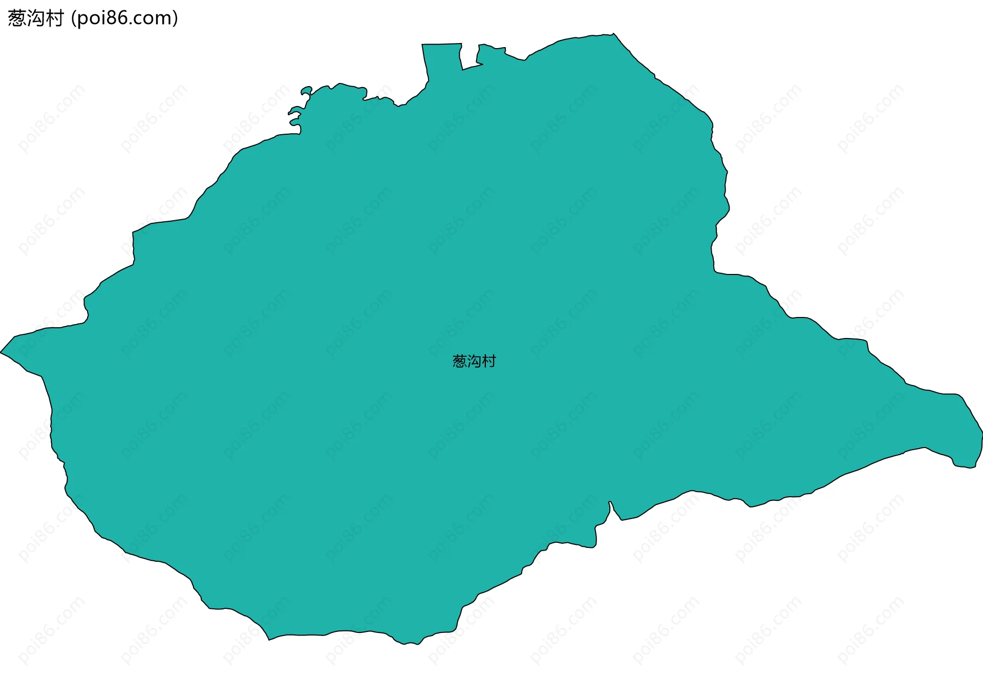 葱沟村边界地图