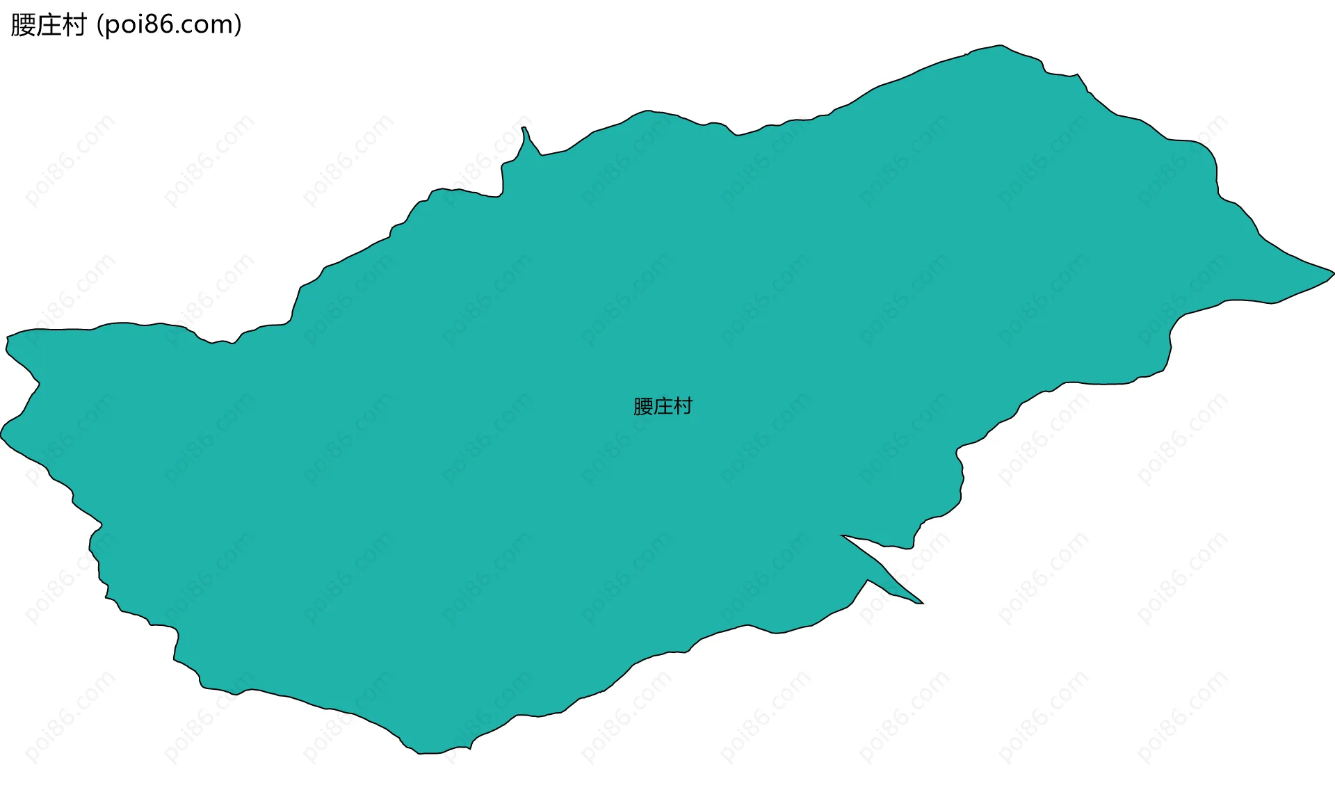 腰庄村边界地图