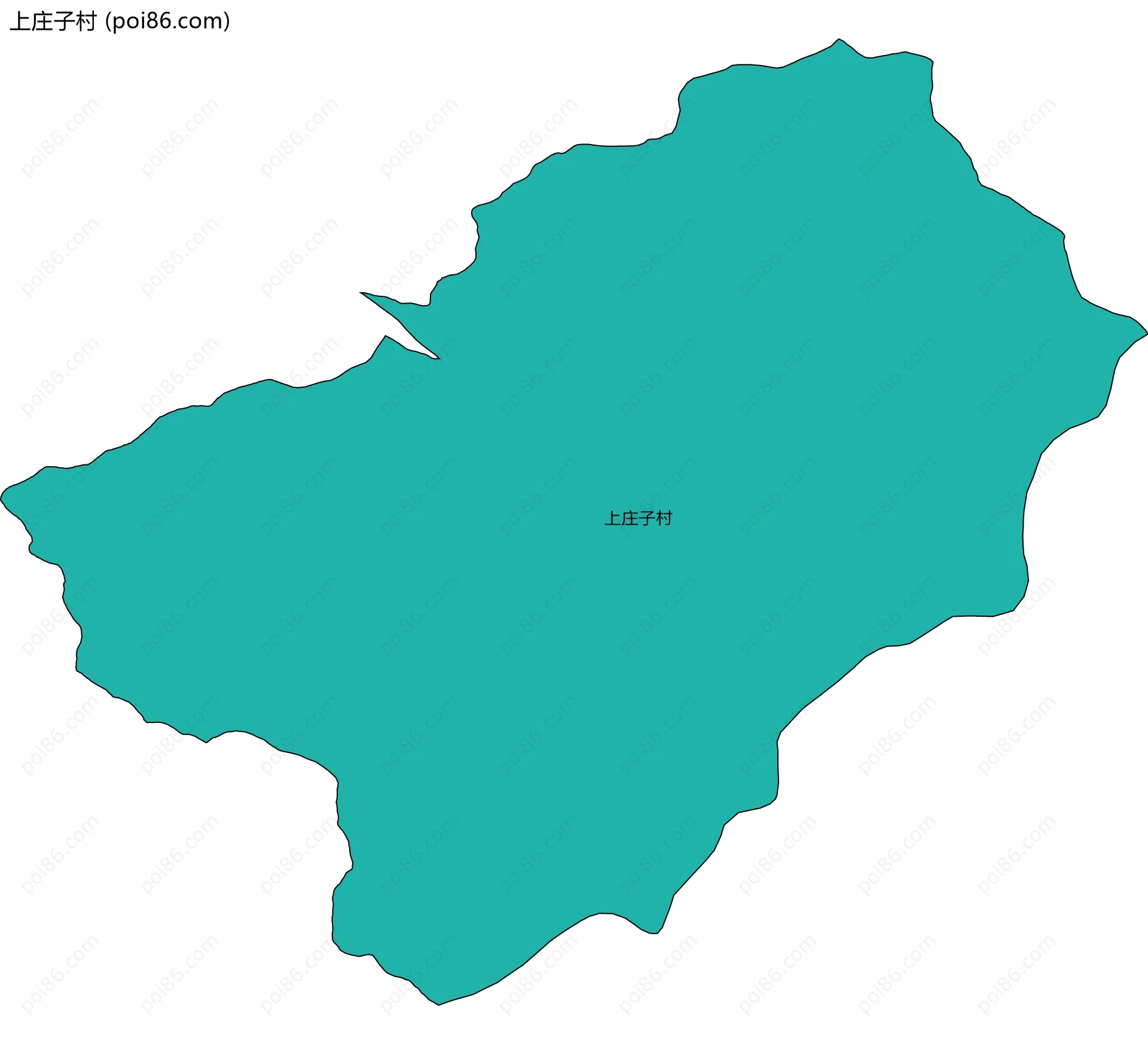 上庄子村边界地图