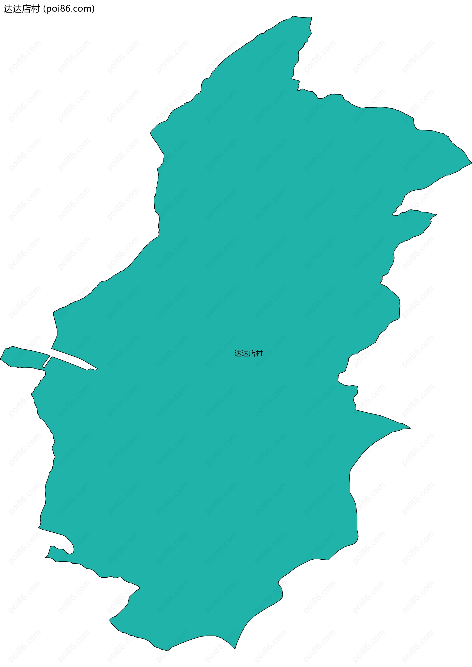 达达店村边界地图