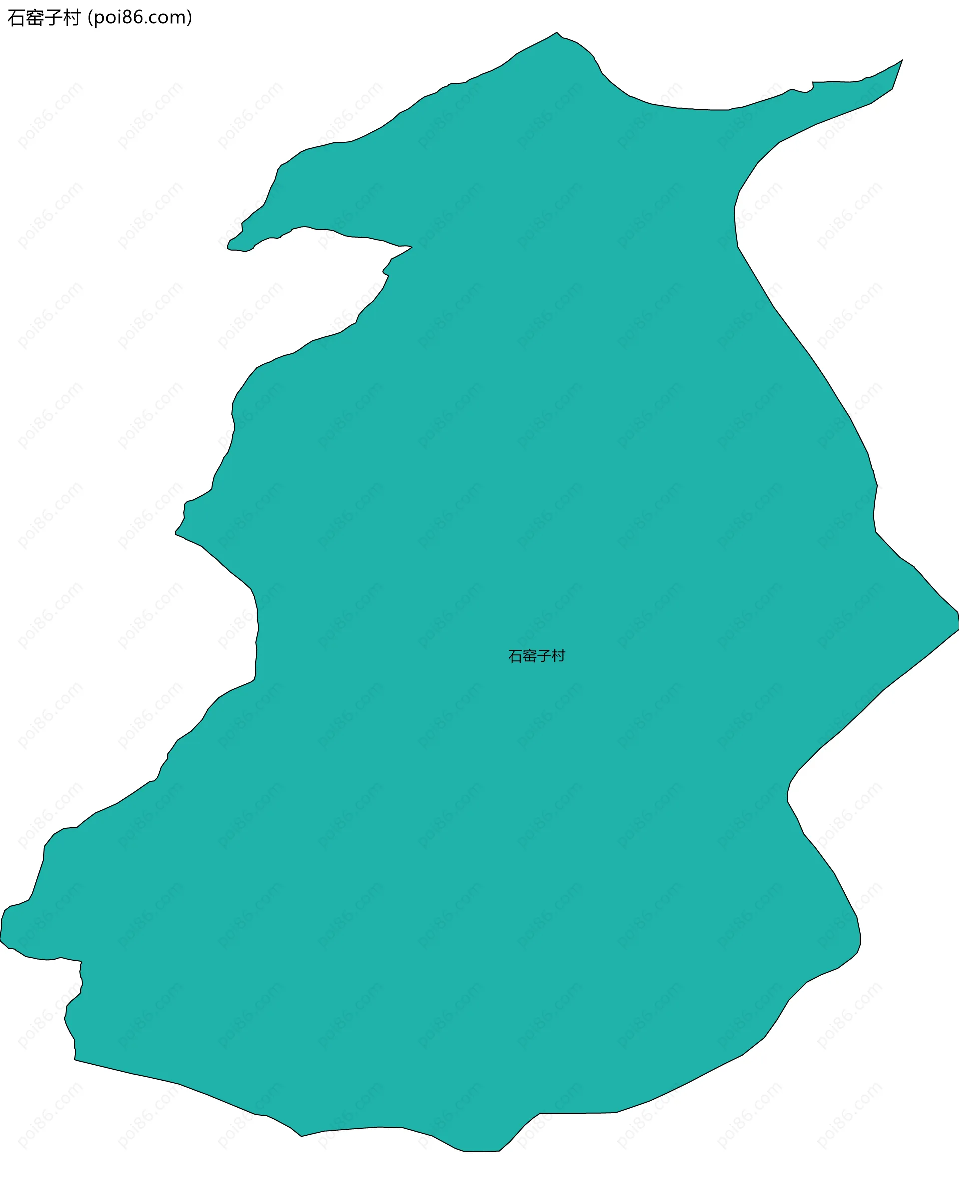 石窑子村边界地图