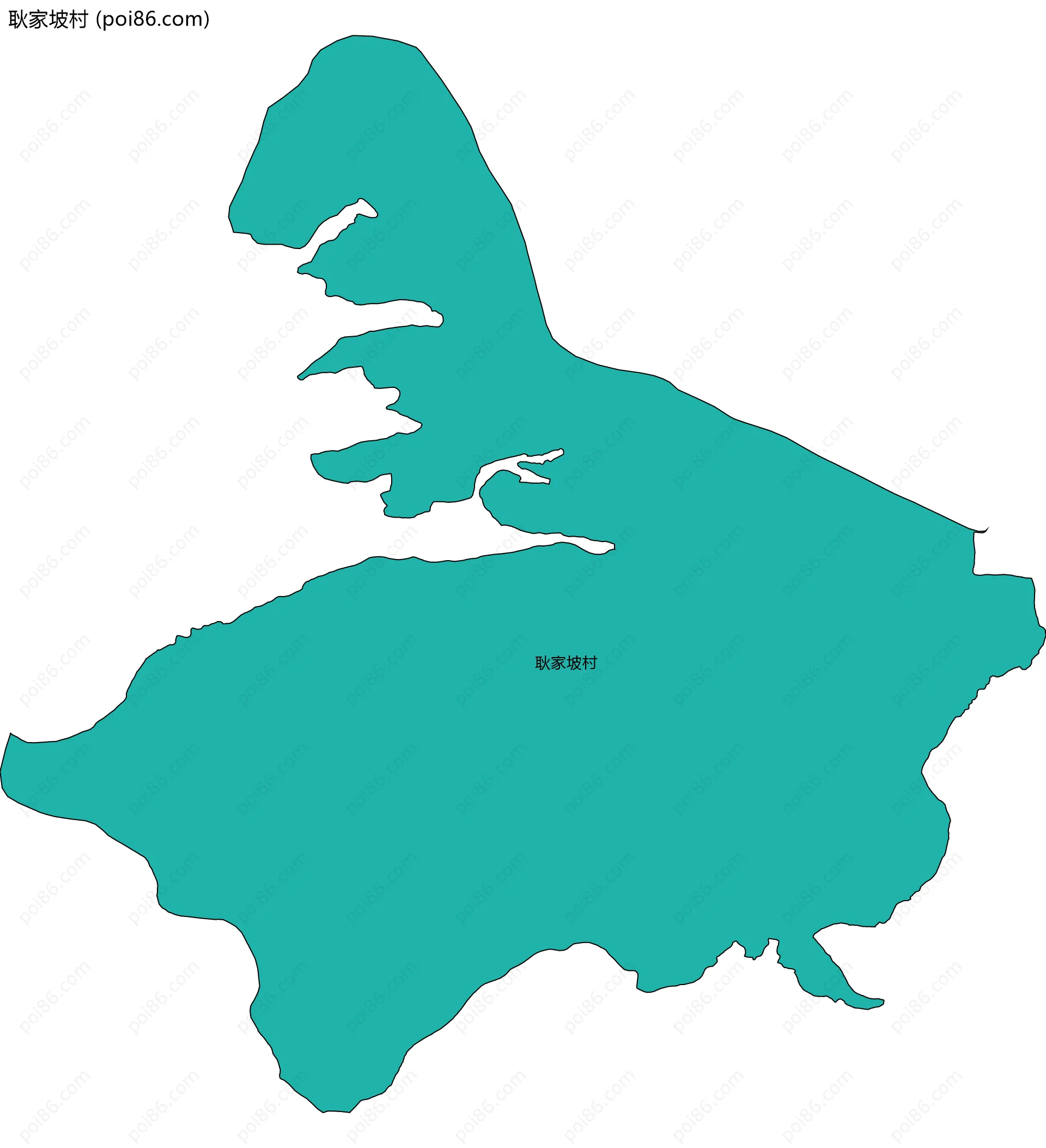 耿家坡村边界地图