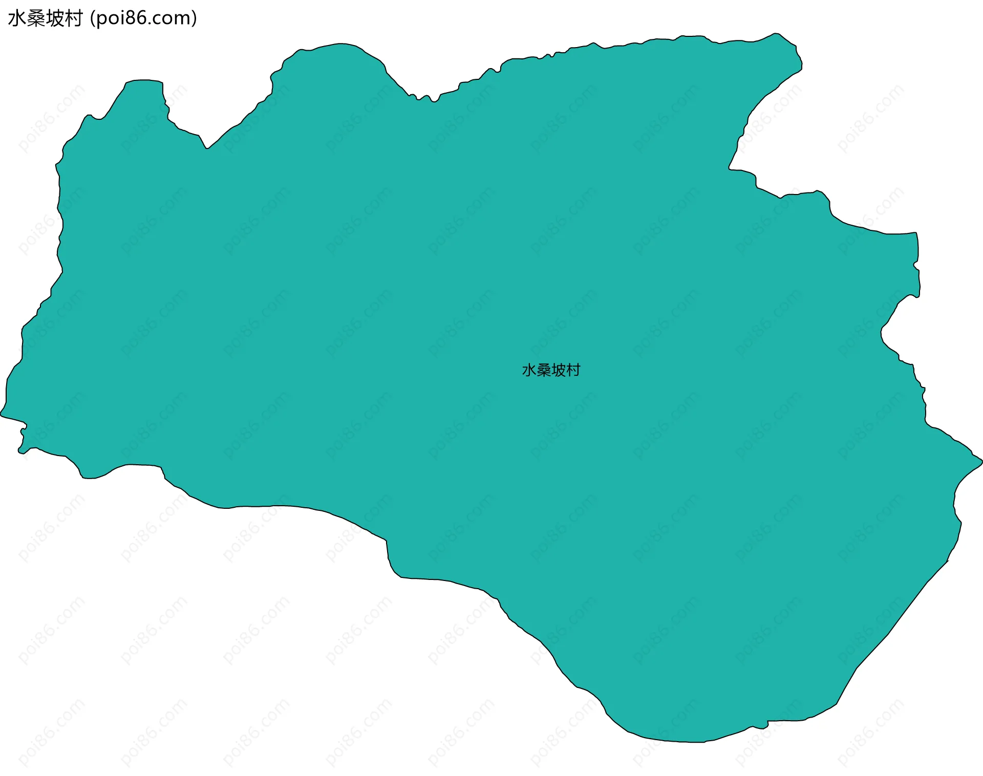 水桑坡村边界地图