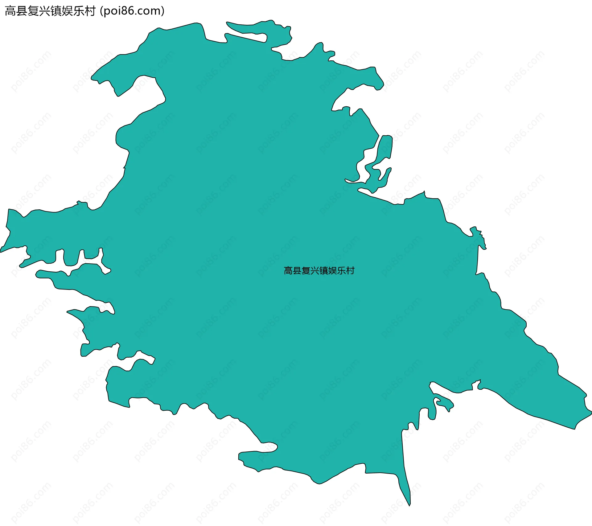 高县复兴镇娱乐村边界地图