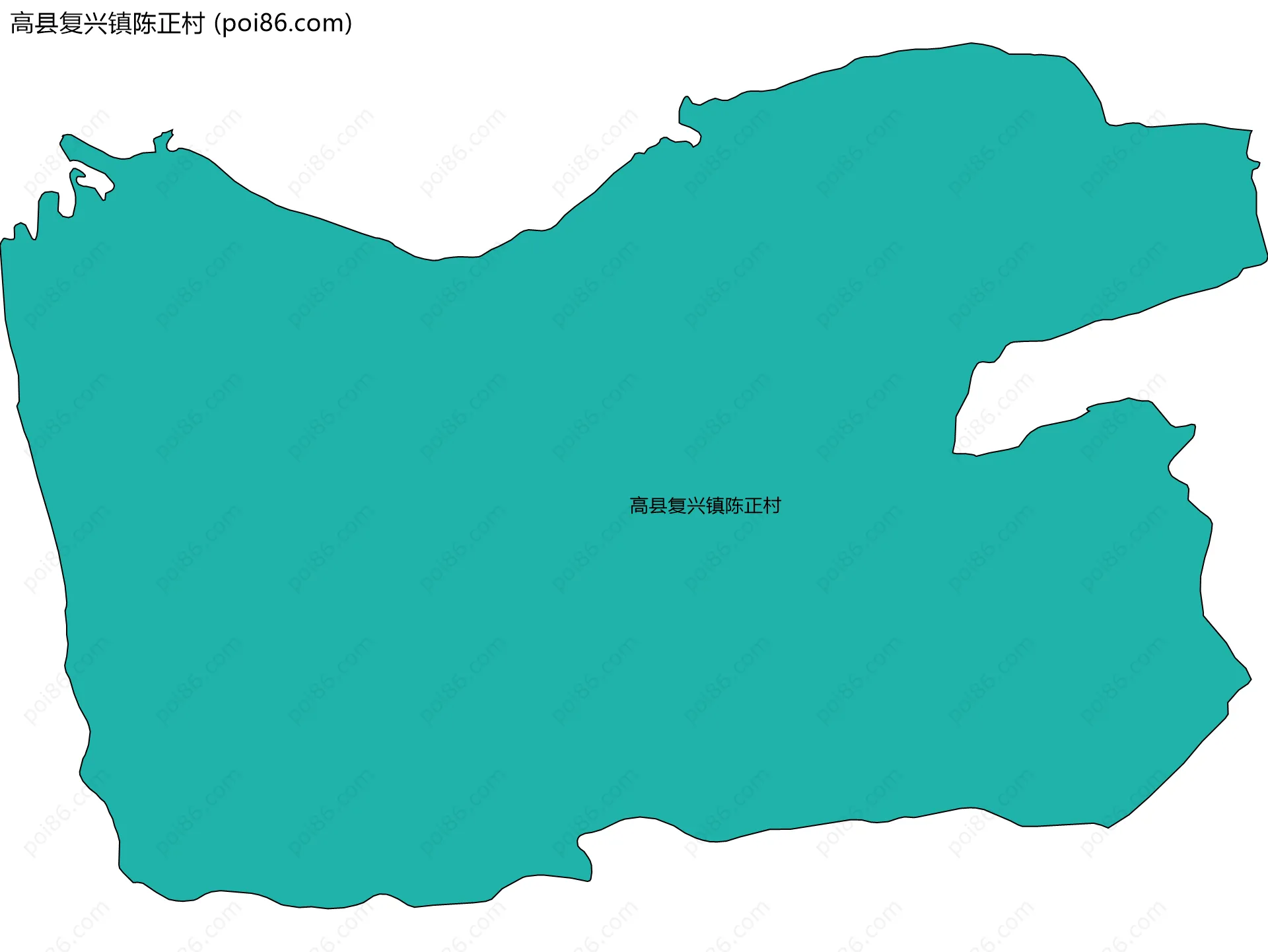 高县复兴镇陈正村边界地图