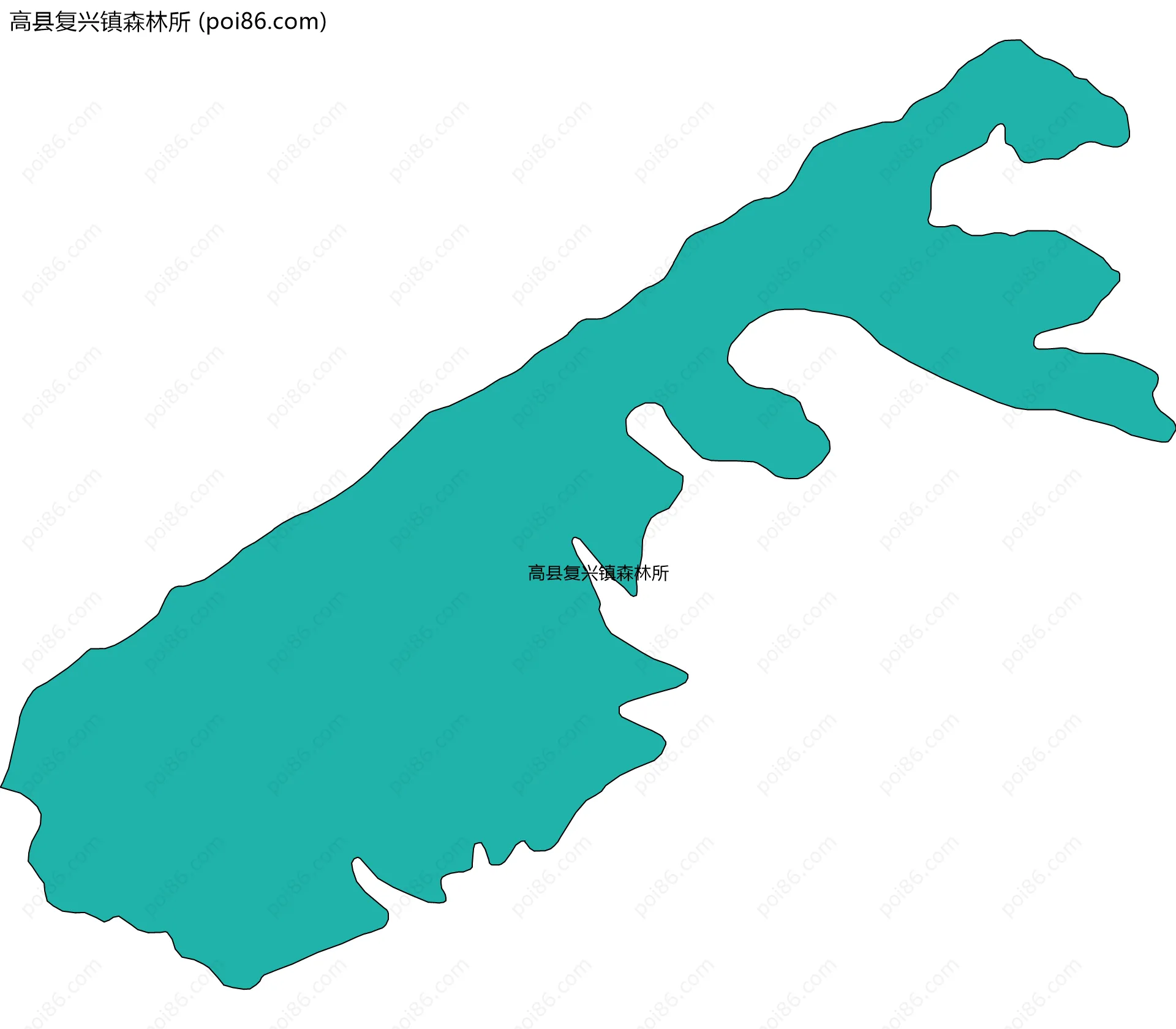 高县复兴镇森林所边界地图