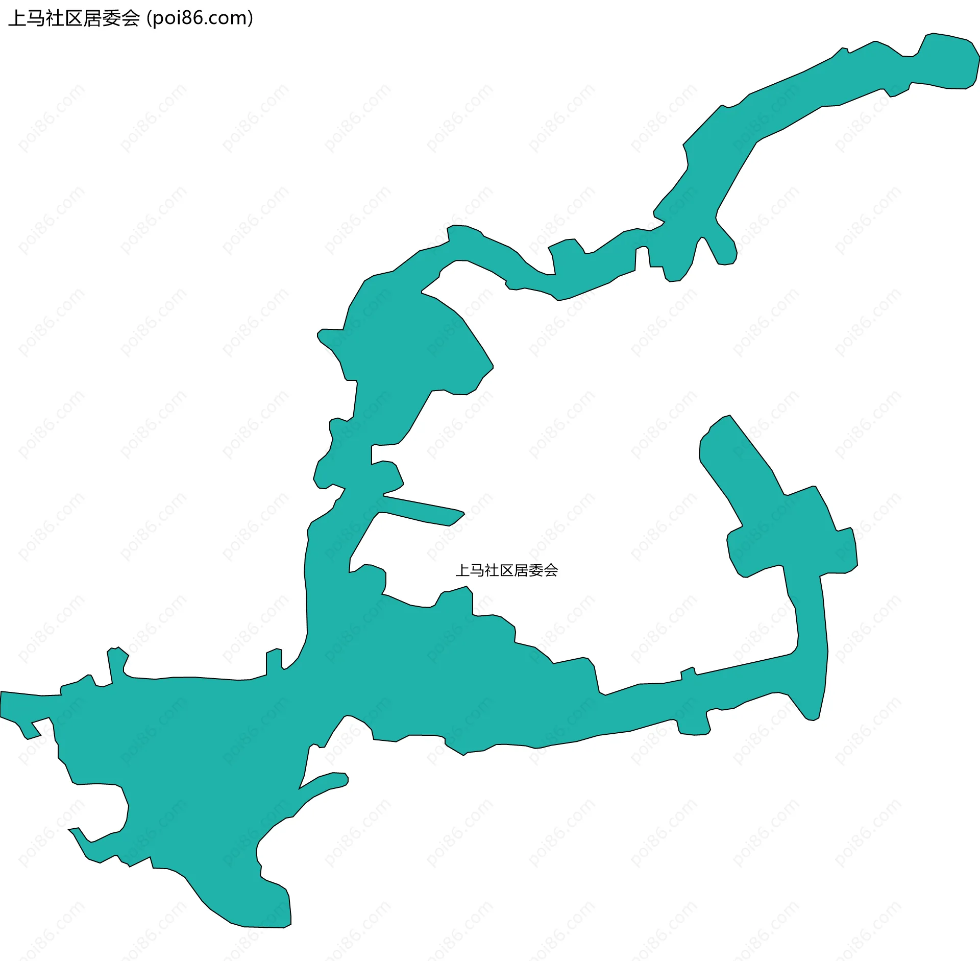 上马社区居委会边界地图