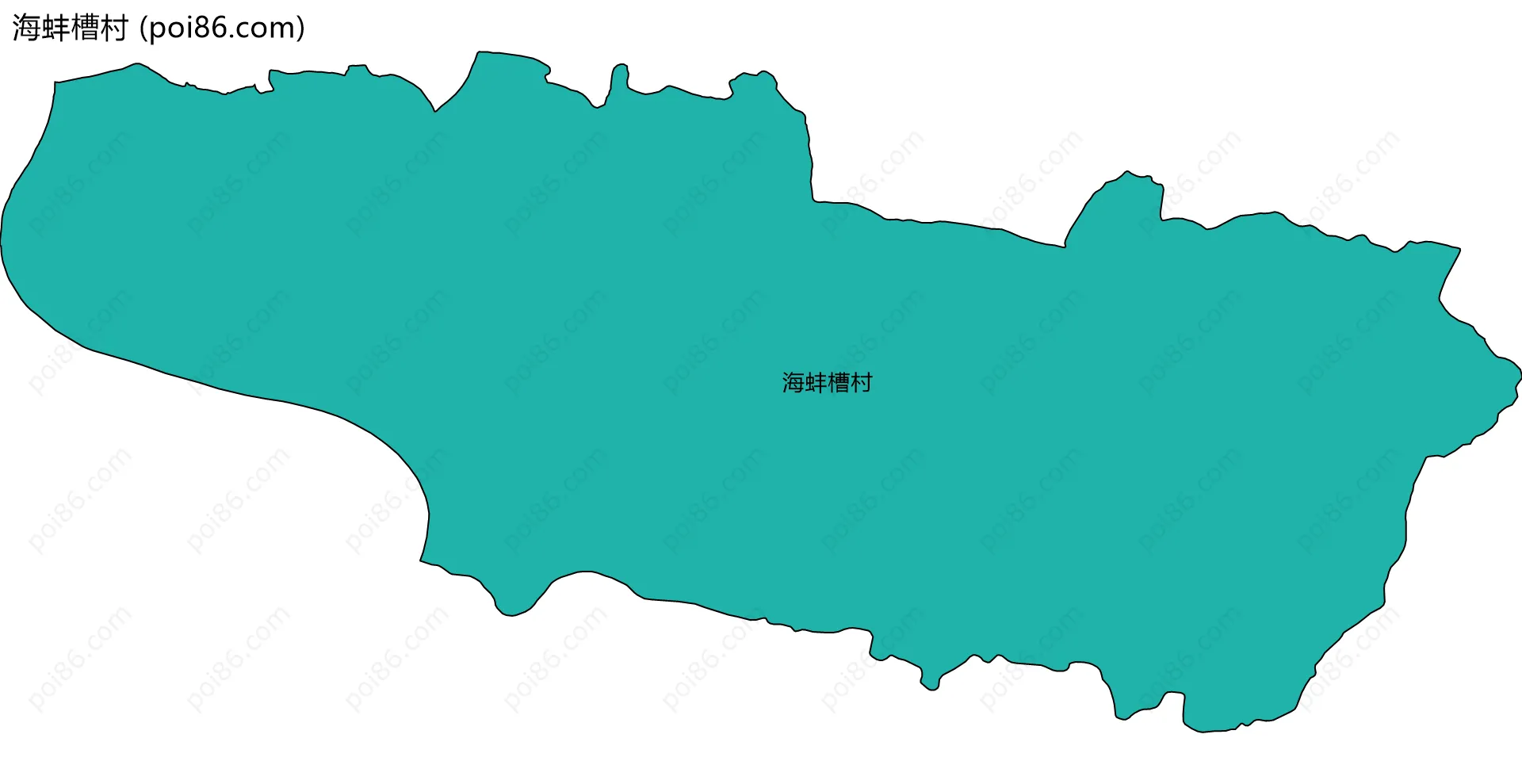 海蚌槽村边界地图