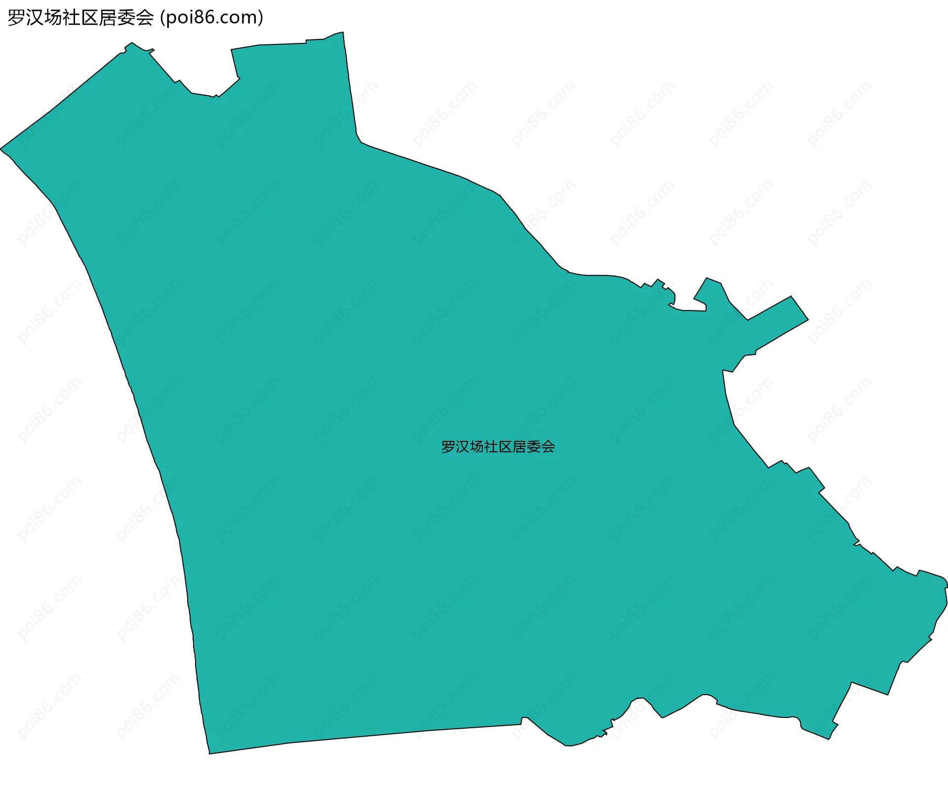 罗汉场社区居委会边界地图