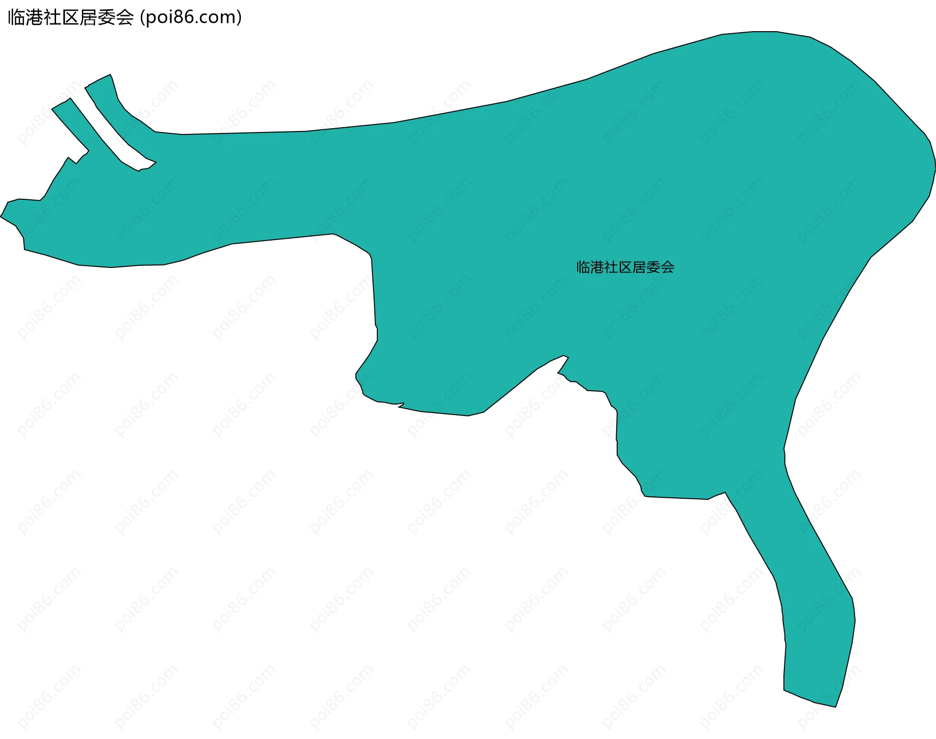 临港社区居委会边界地图