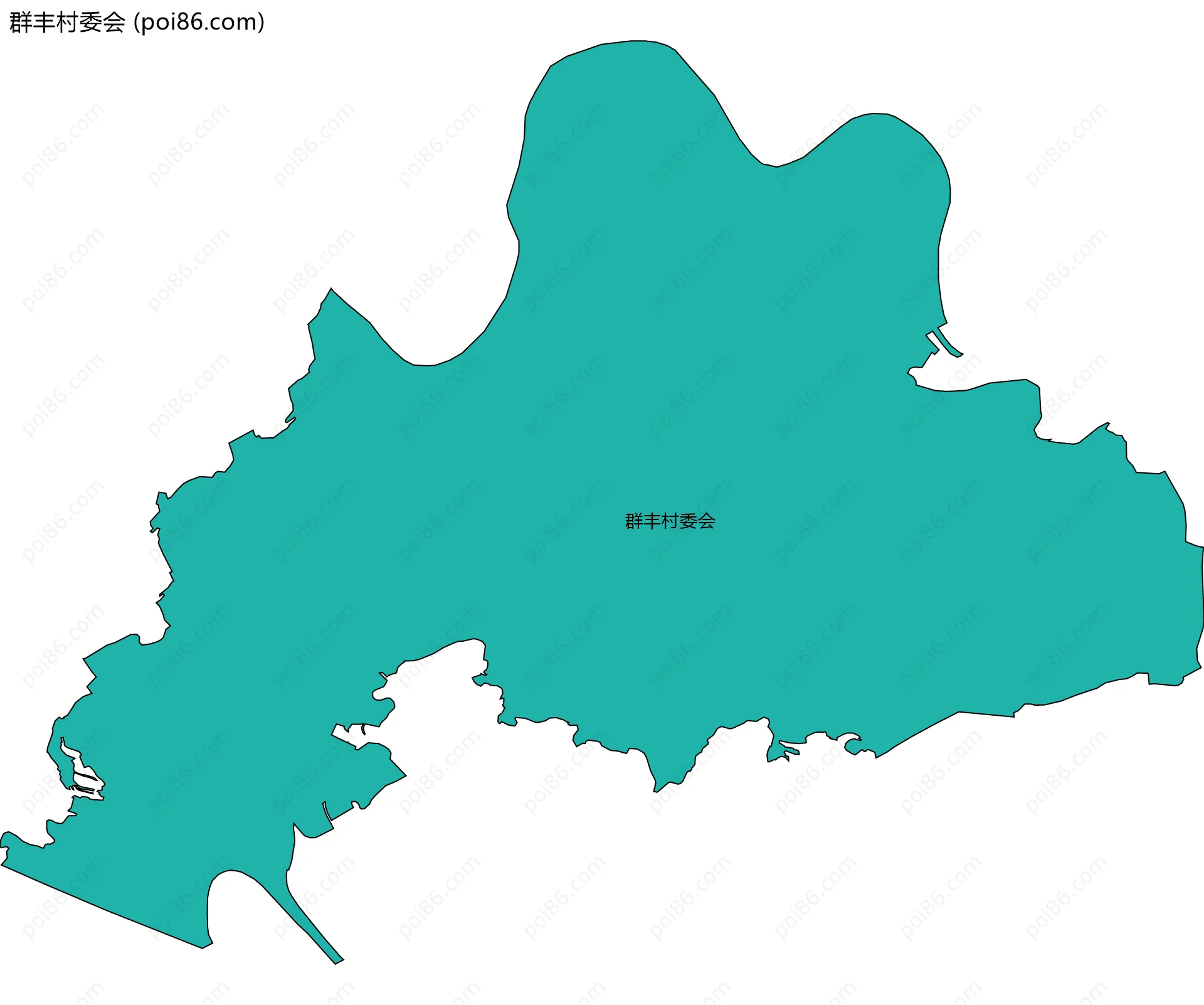 群丰村委会边界地图