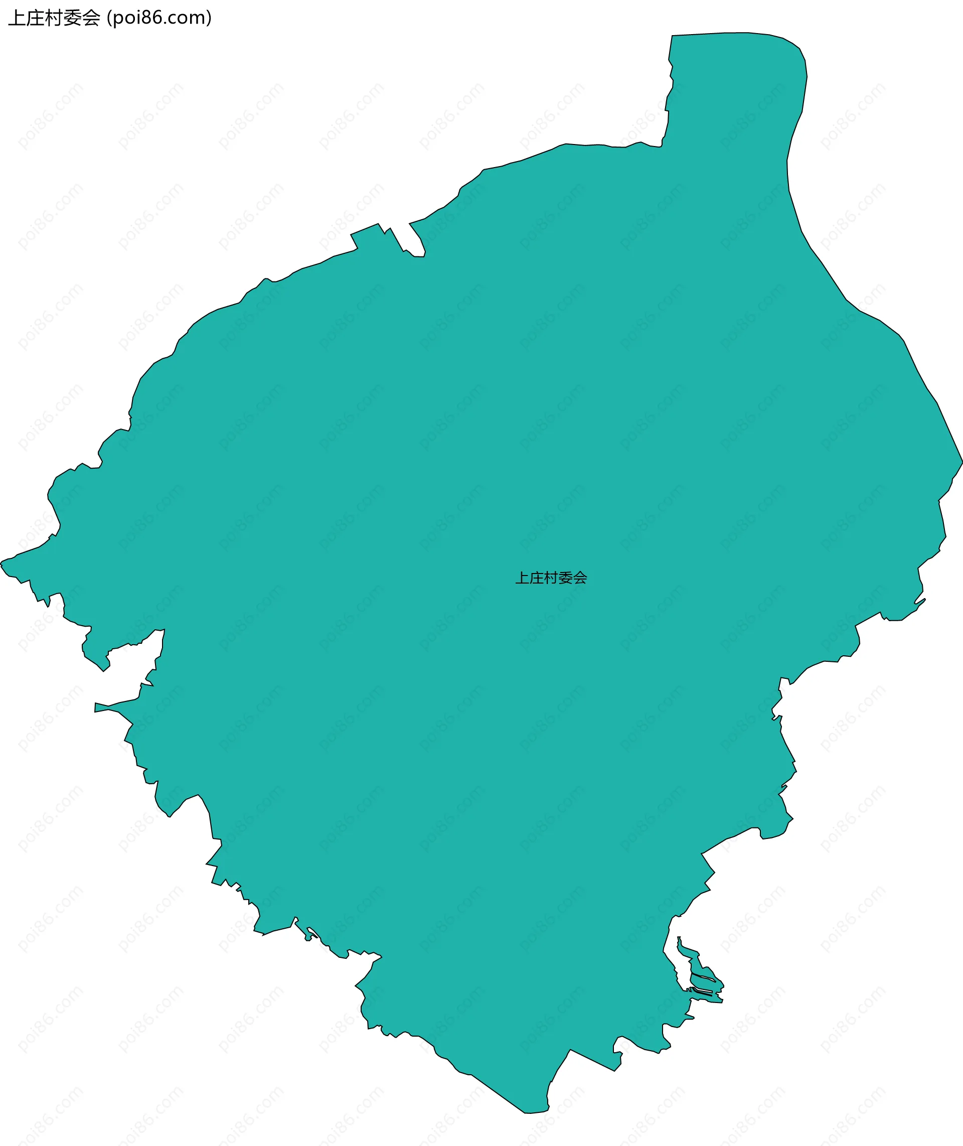 上庄村委会边界地图