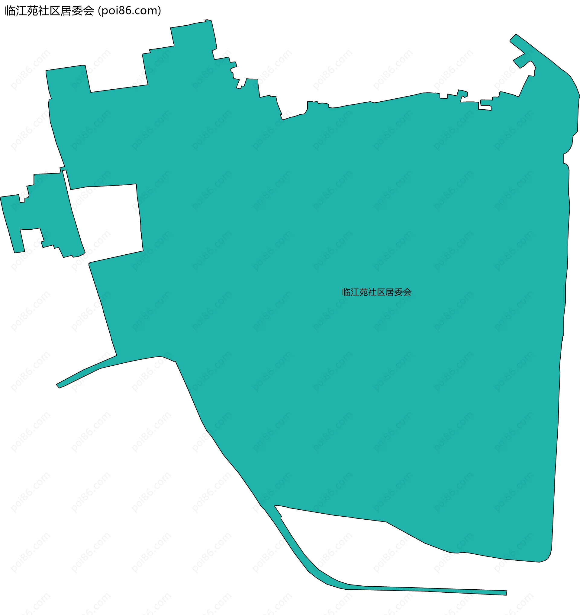 临江苑社区居委会边界地图