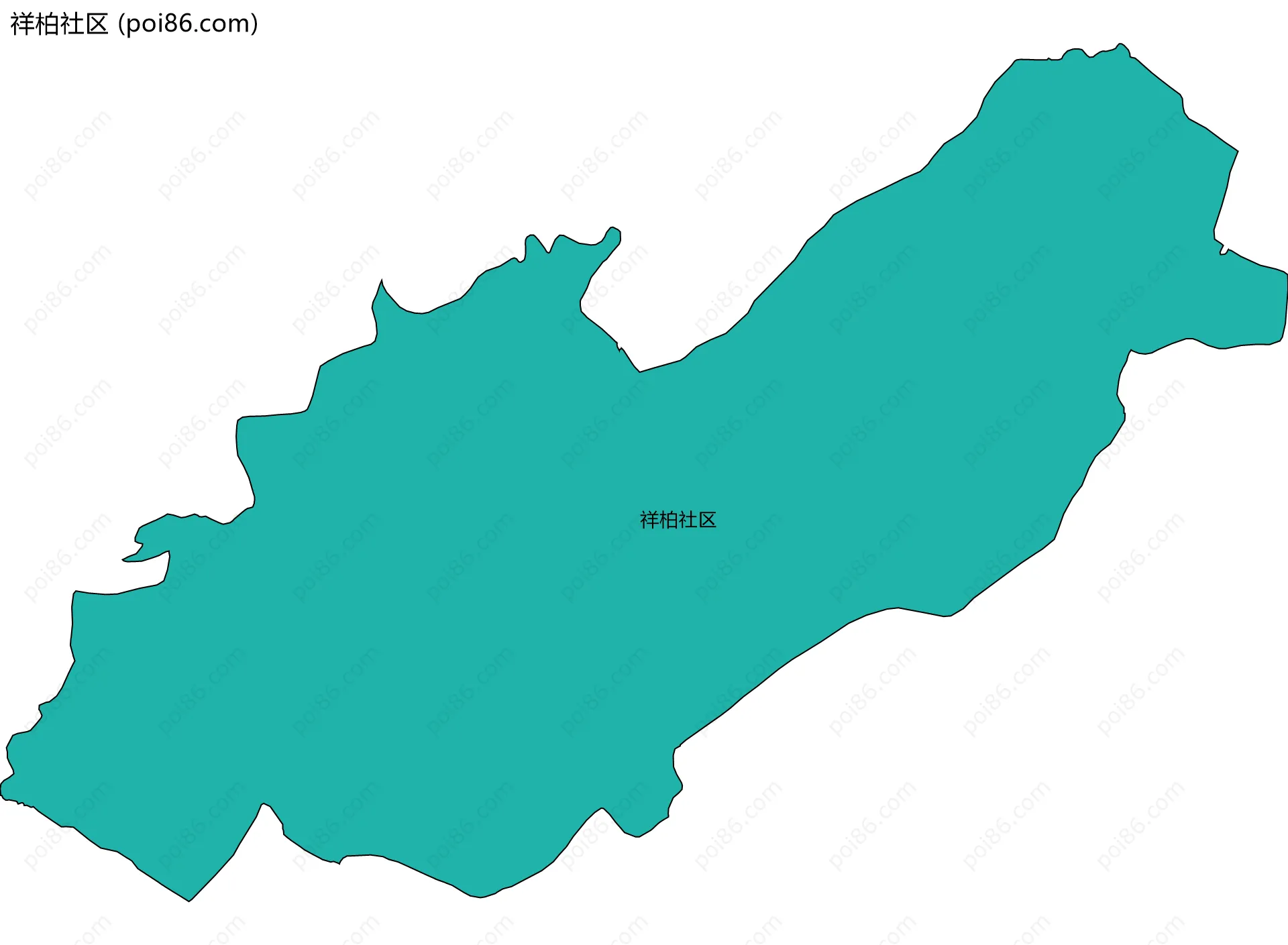 祥柏社区边界地图