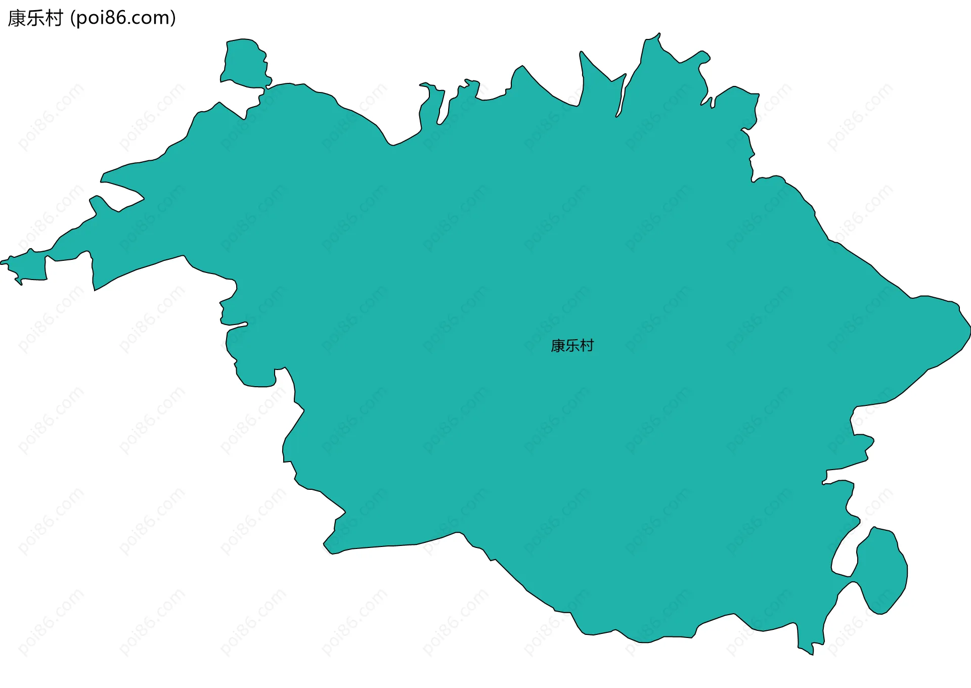康乐村边界地图