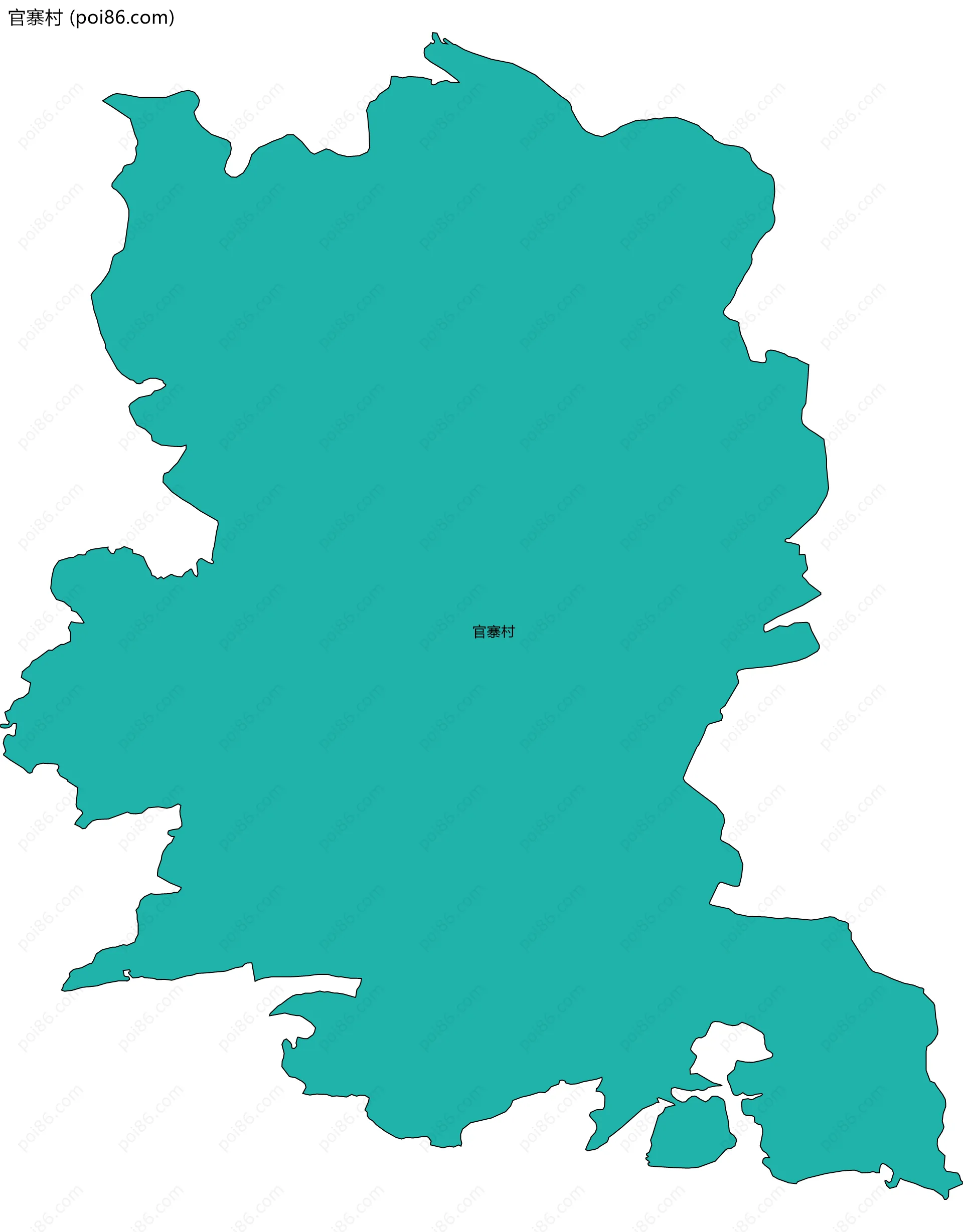 官寨村边界地图