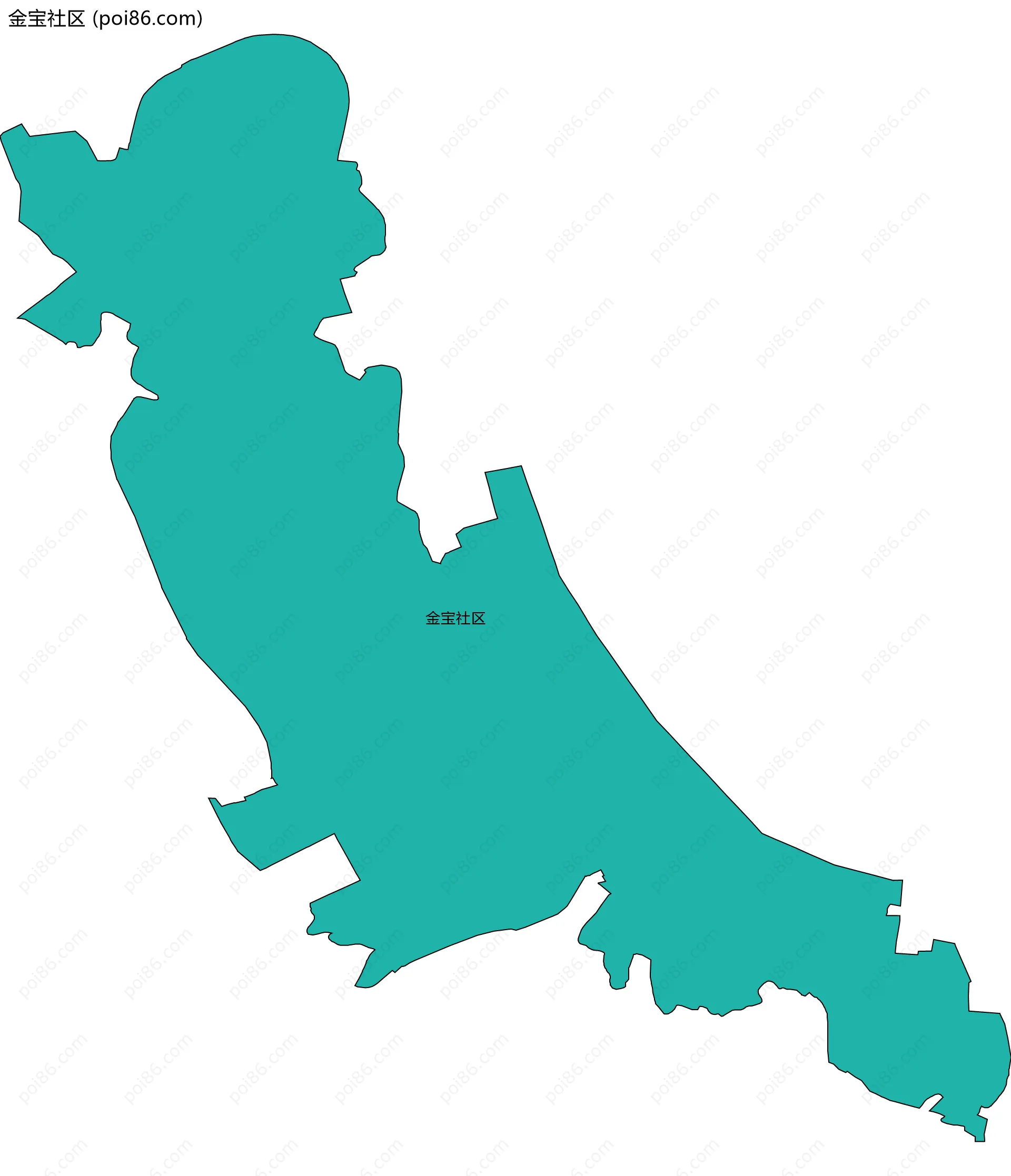 金宝社区边界地图